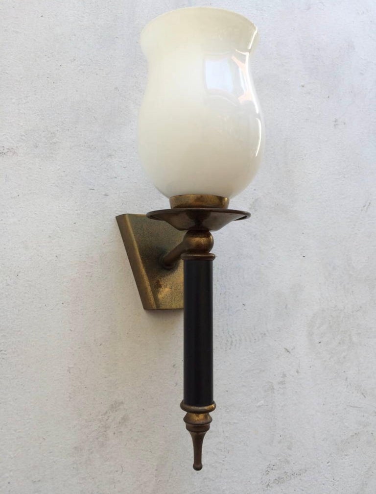 Pair of 1950a French Regency Sconces For Sale 5