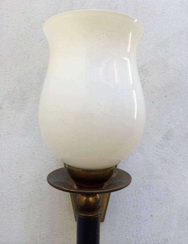 Pair of 1950a French Regency Sconces In Excellent Condition For Sale In New York, NY