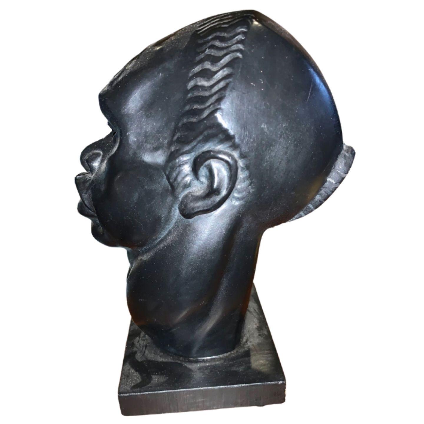 Mid-20th Century Pair of 1950's African Busts For Sale
