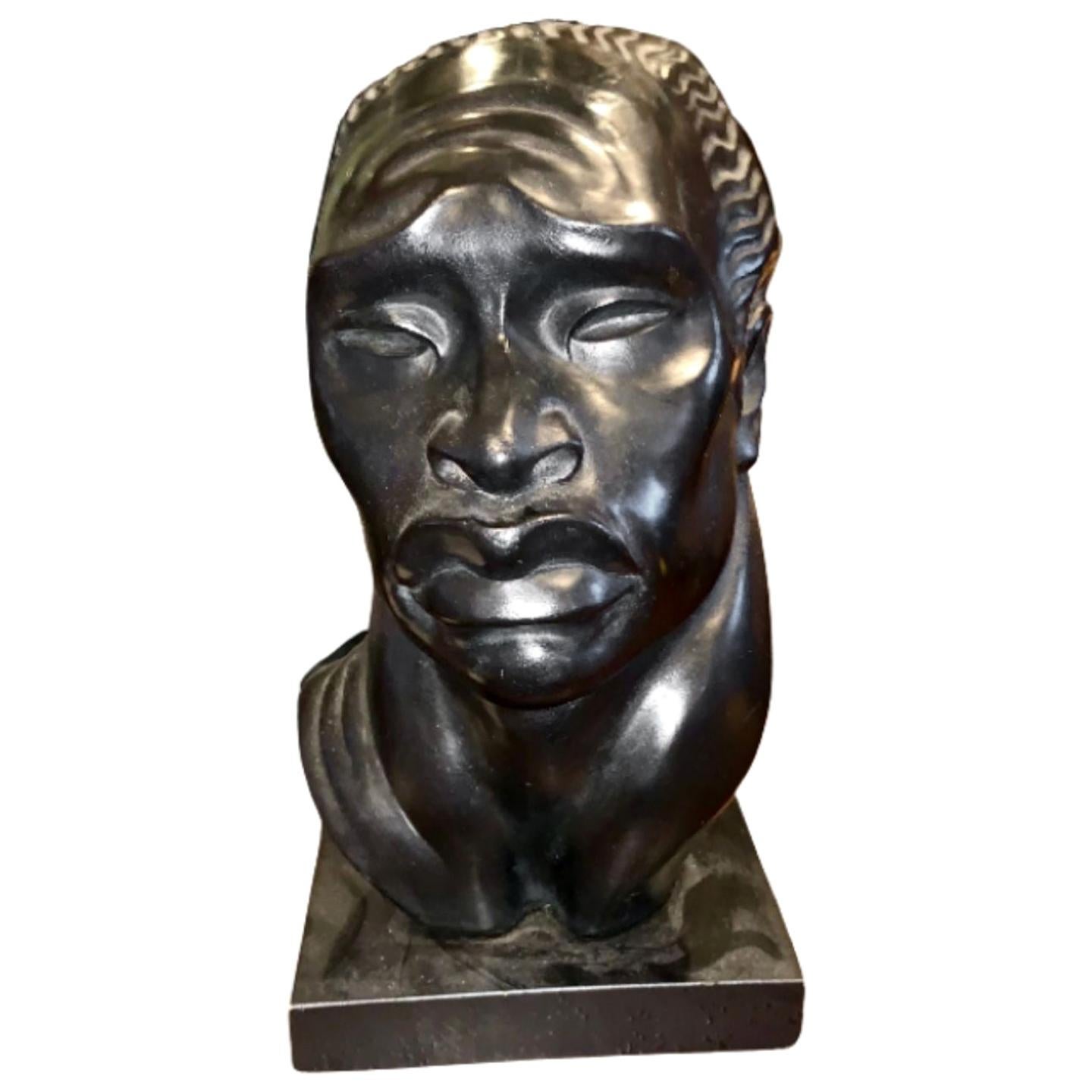 Paire de bustes africains des années 1950