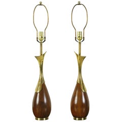 Pair of 1950s American Midcentury Table Lamps, Tony Paul for Westwood Industries