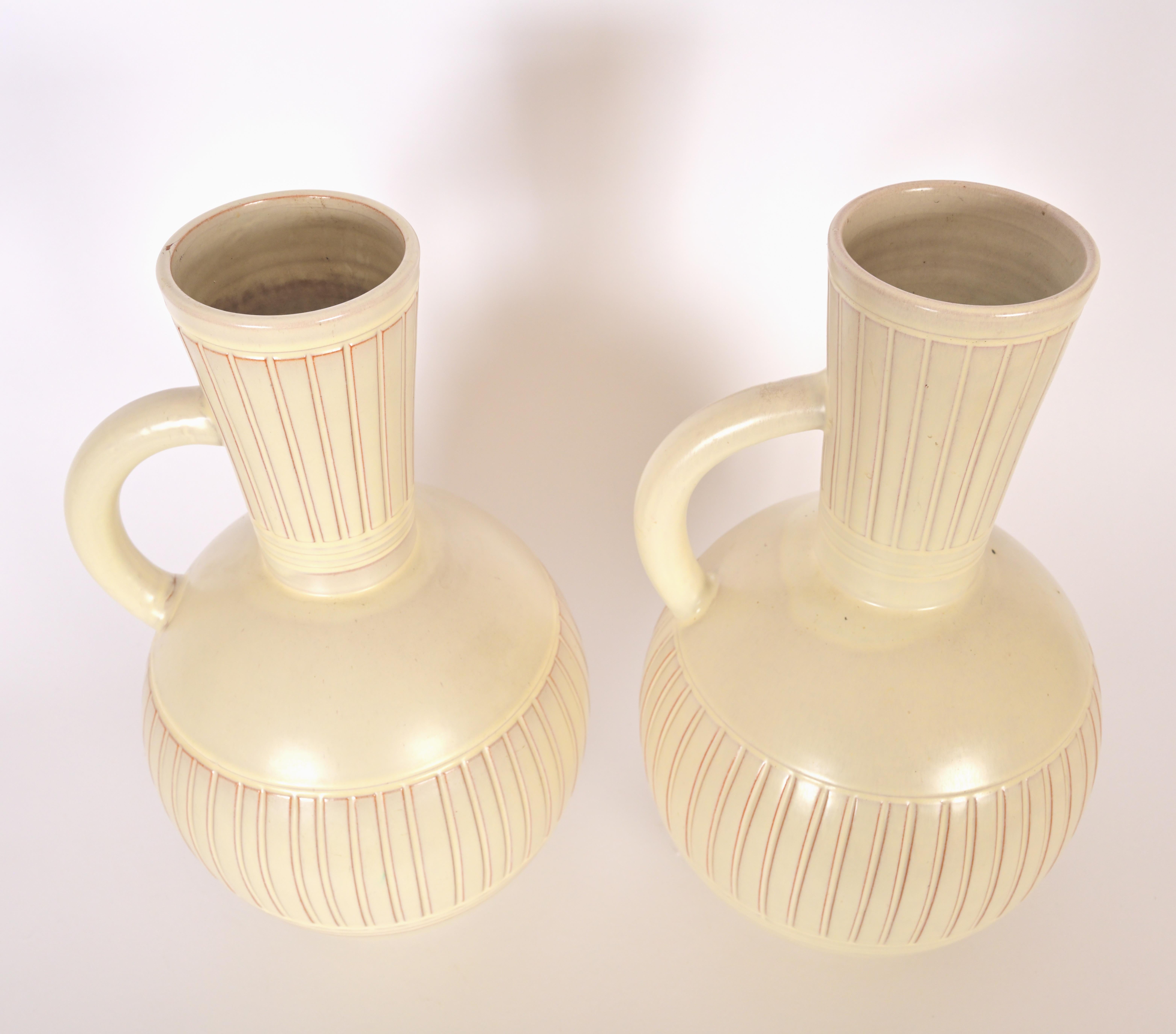 Pair of 1950s Andersson & Johansson Floor Vases  In Good Condition For Sale In New York, NY