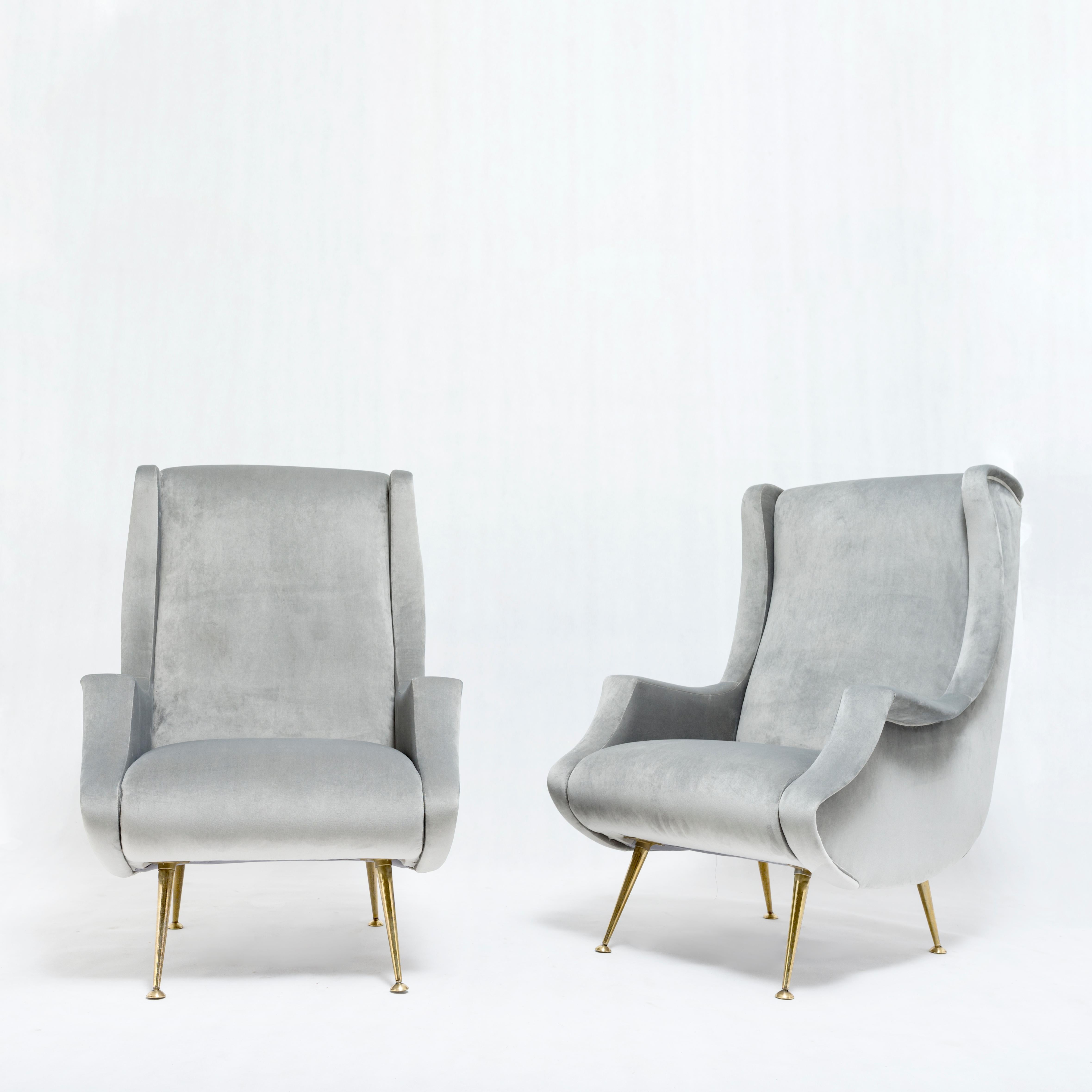 Mid-Century Modern Pair of armchairs by ISA Bergamo - Italy, 1950s