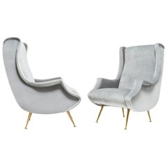 Pair of armchairs by ISA Bergamo - Italy, 1950s