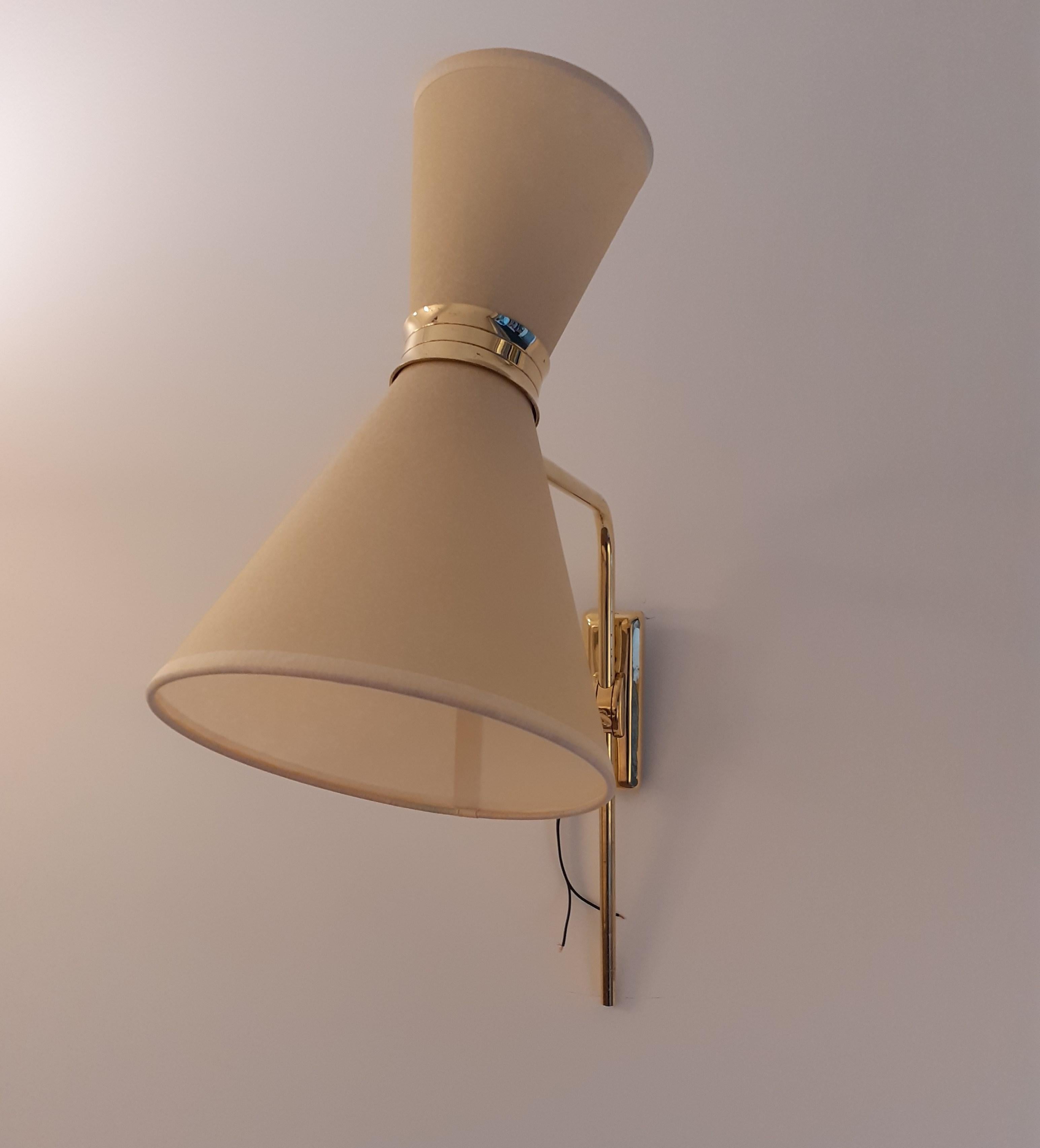 Pair of 1950s Articulated Wall Lights by Maison Lunel 4