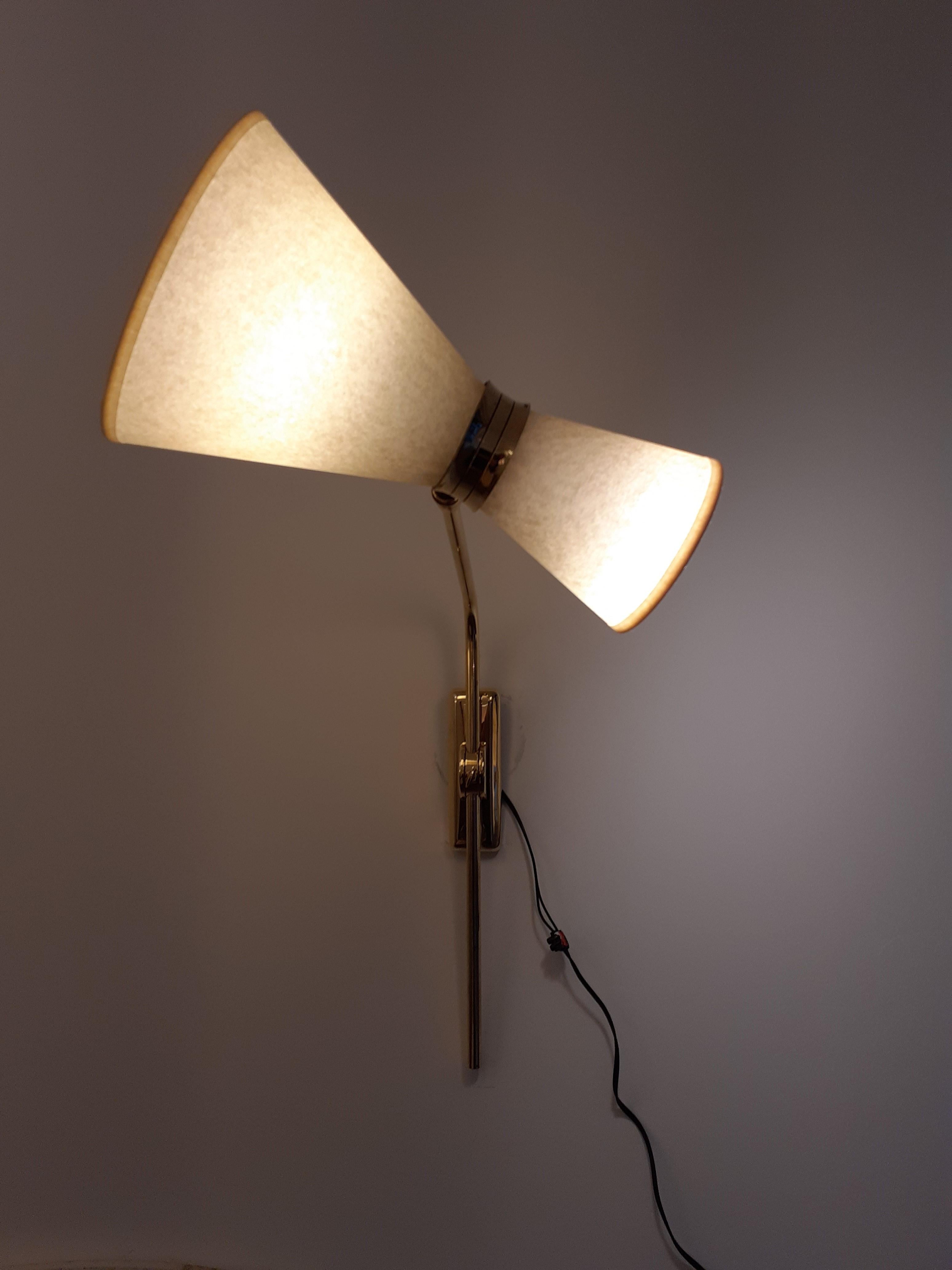 Pair of 1950s Articulated Wall Lights by Maison Lunel 11