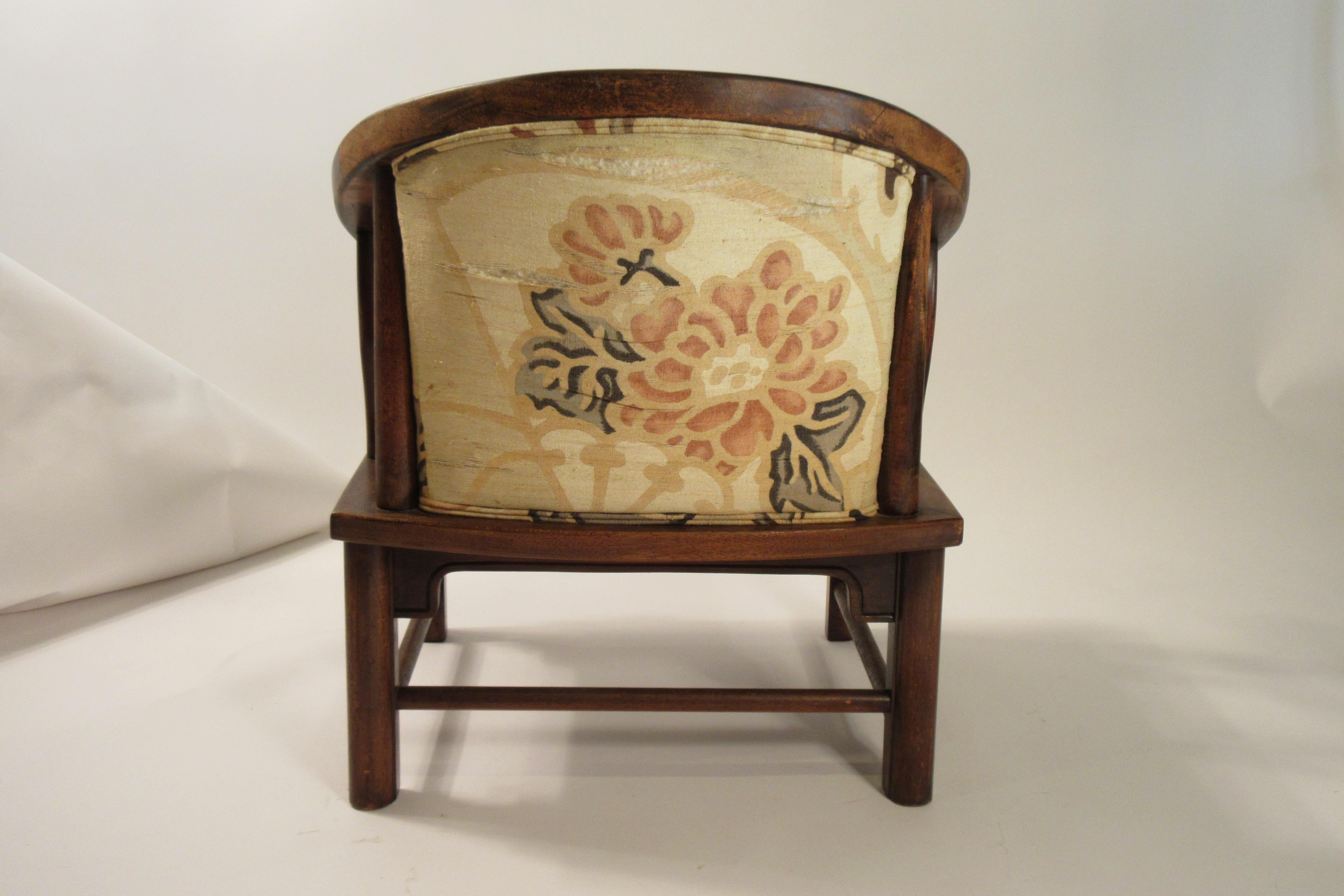 Pair of 1950s Asian Armchairs For Sale 4