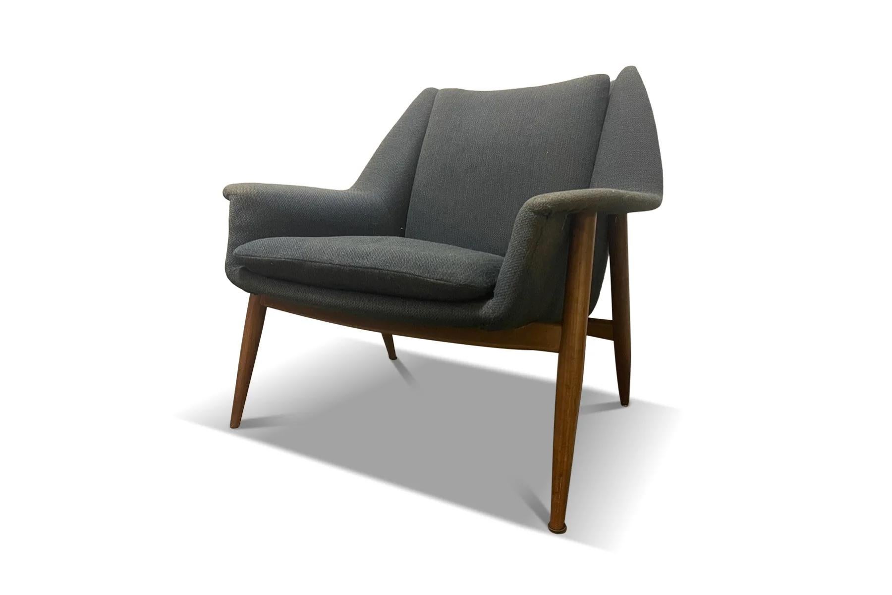 Pair of 1950s atomic lounge chairs + sofa in the manner of folke ohlsson For Sale 2