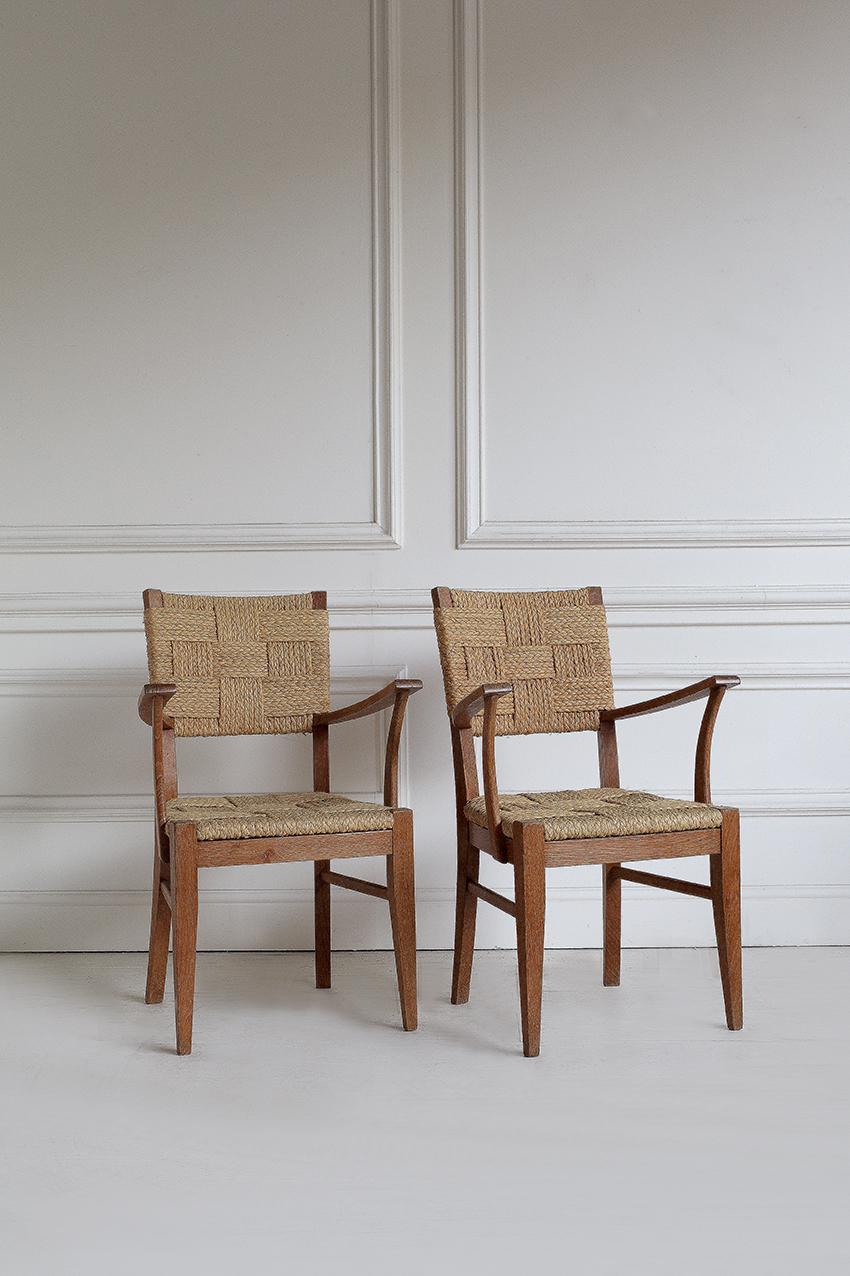 Mid-Century moderno Coppia di sedie anni '50 in vendita