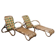 Pair of 1950s Bamboo Chairs