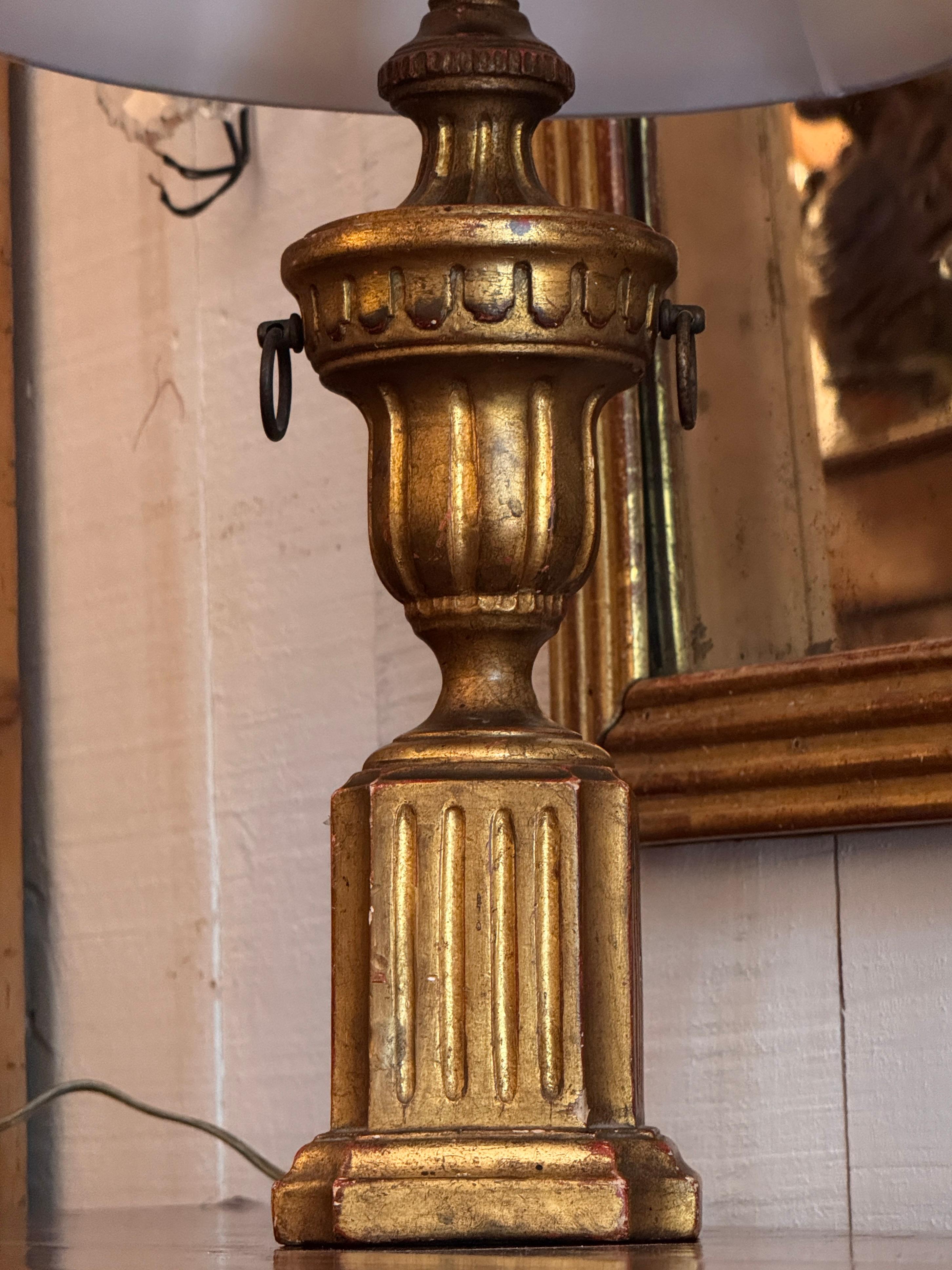 Pair of 1950s Borghese Gilt Lamps In Good Condition For Sale In Charlottesville, VA