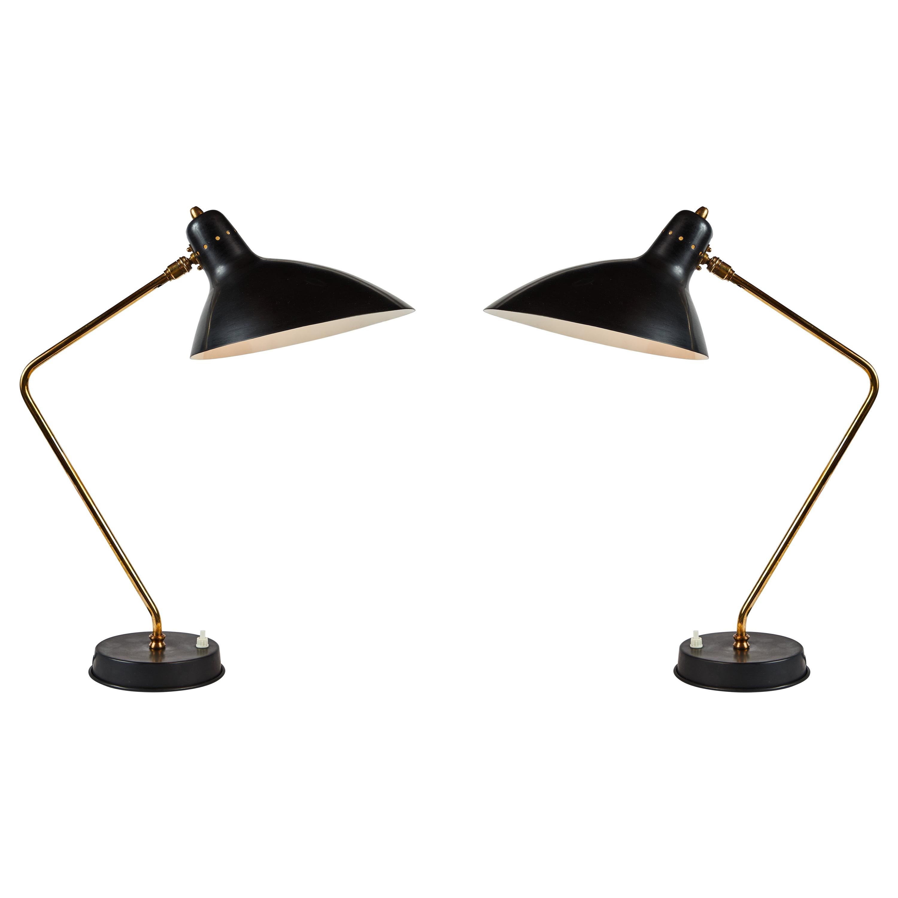 Pair of 1950s Boris Lacroix Table Lamps