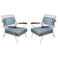 Pair of 1950s Cast Iron Club Chairs by Maurizio Tempestini for Salterini