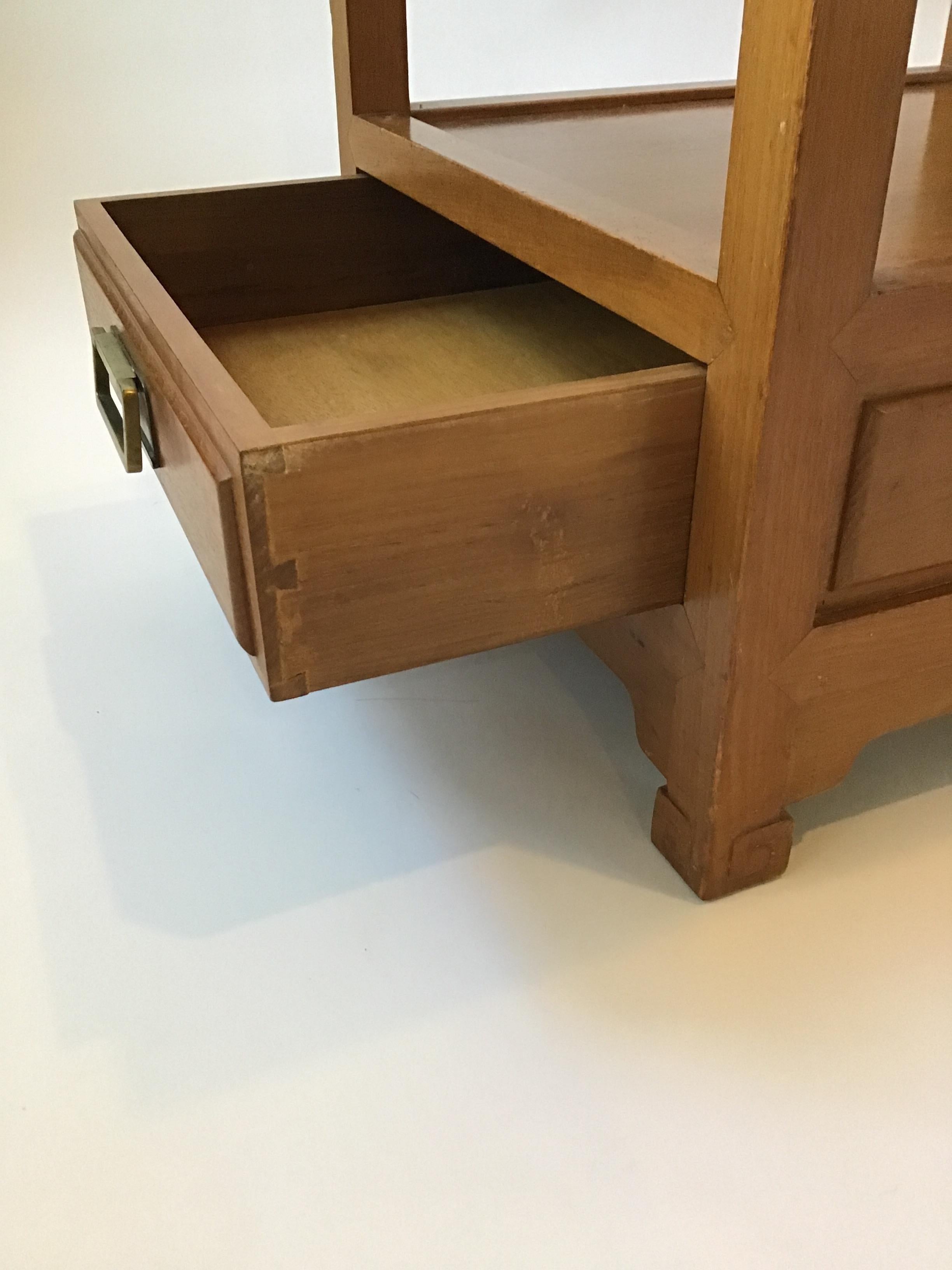 Pair of 1950s Cathay Arts Geometric End Tables 5