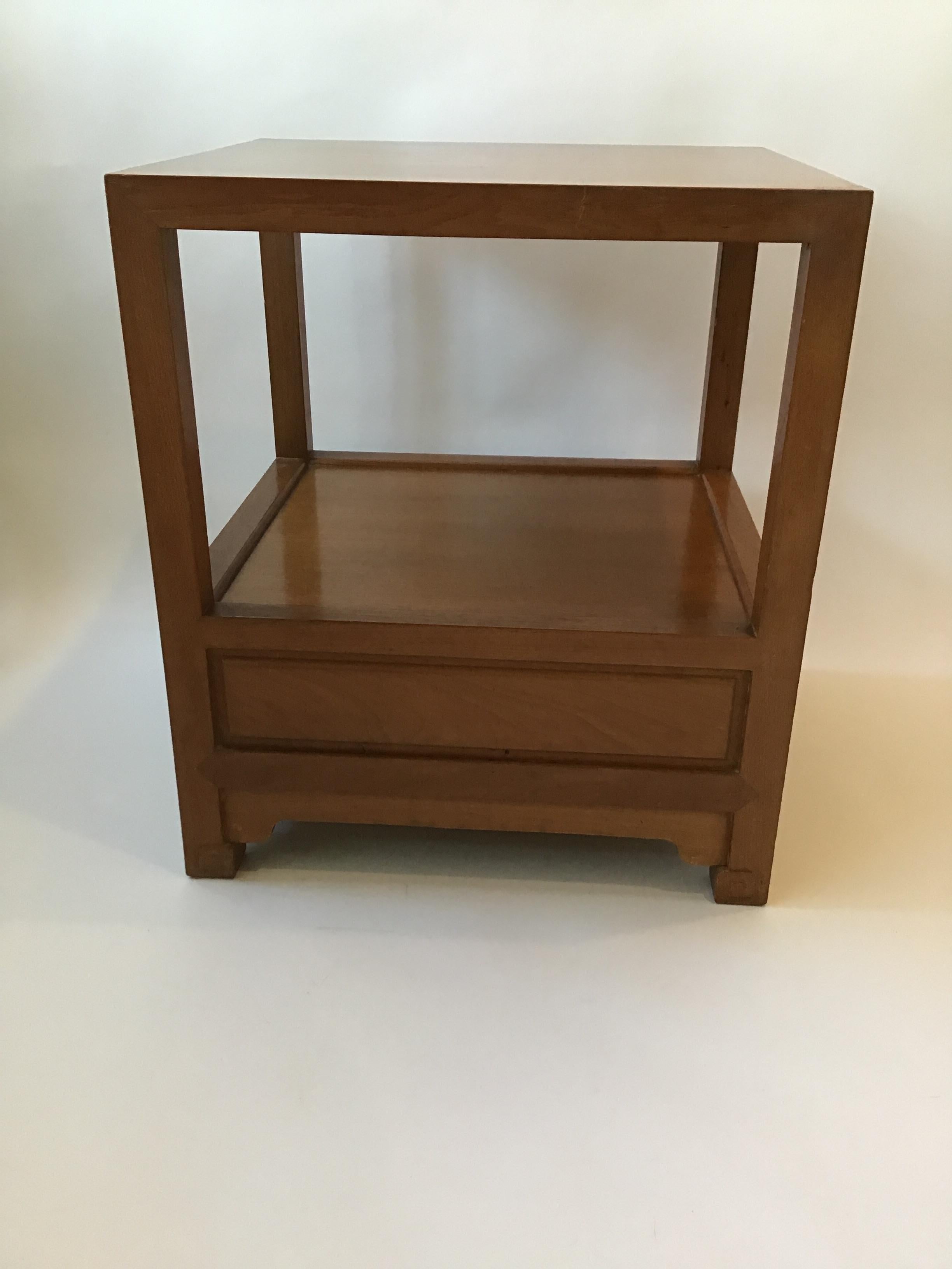 Pair of 1950s Cathay Arts Geometric End Tables 2