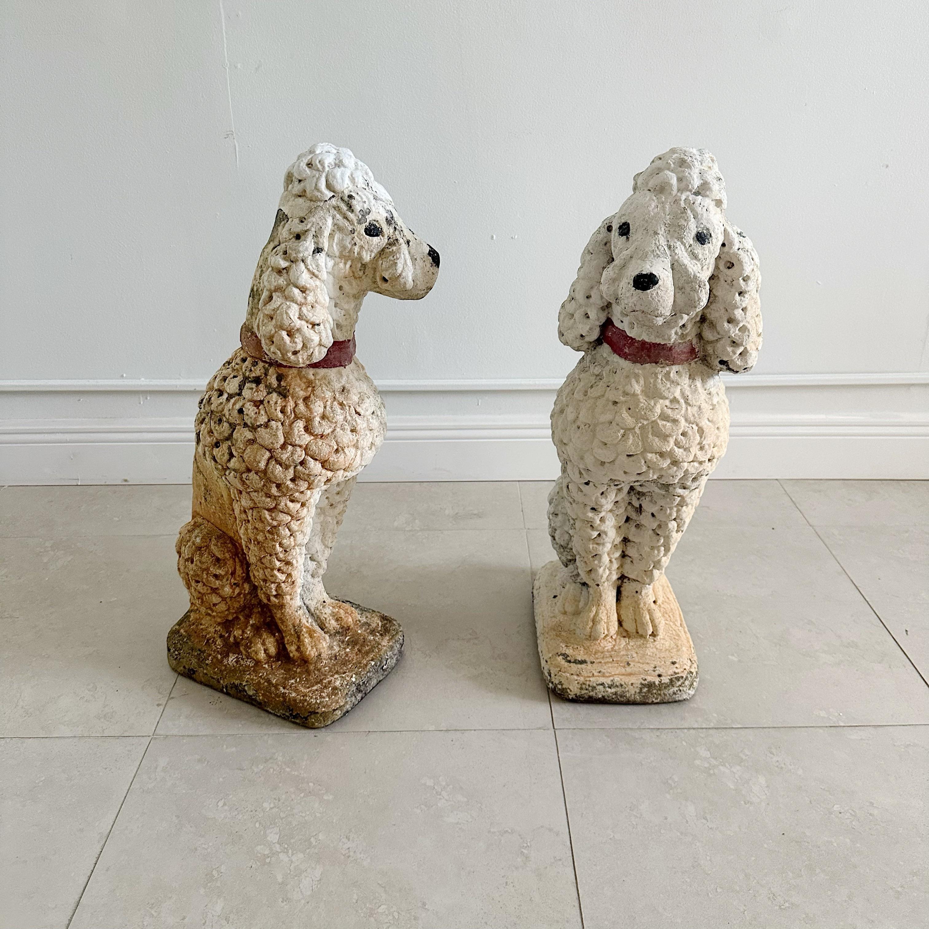outdoor poodle statue