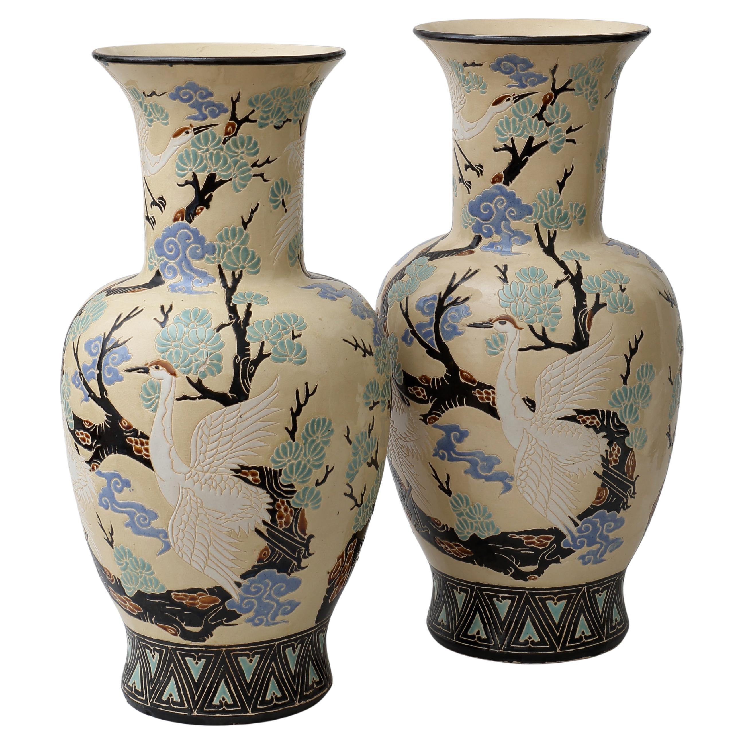 Pair of 1950s Chinese vases