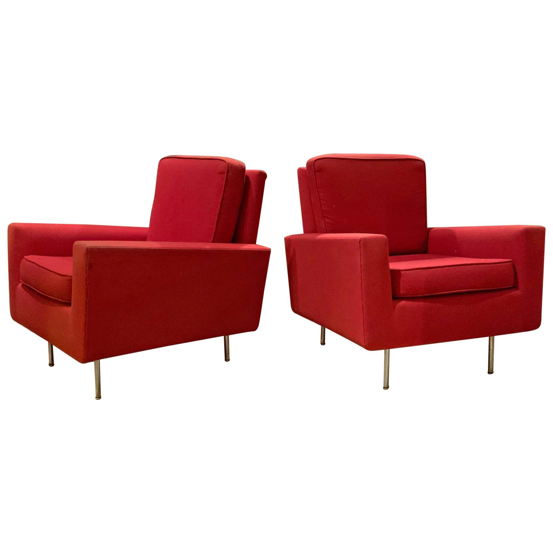 Pair of 1950s Club Chairs by Florence Knoll