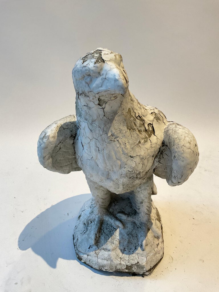 Pair of 1950s Concrete Eagles For Sale at 1stDibs