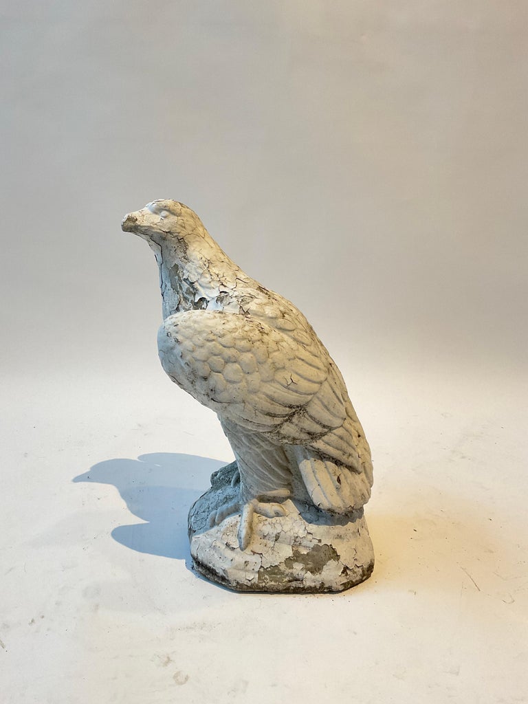 Pair of 1950s Concrete Eagles For Sale at 1stDibs