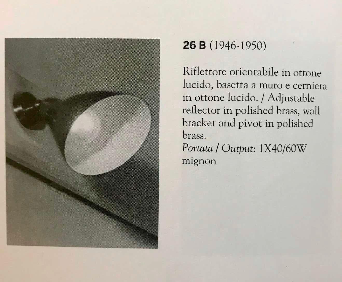 Coppia di lampade coniche in metallo rosso e ottone degli anni '50 di Gino Sarfatti for Arteluce in vendita 10