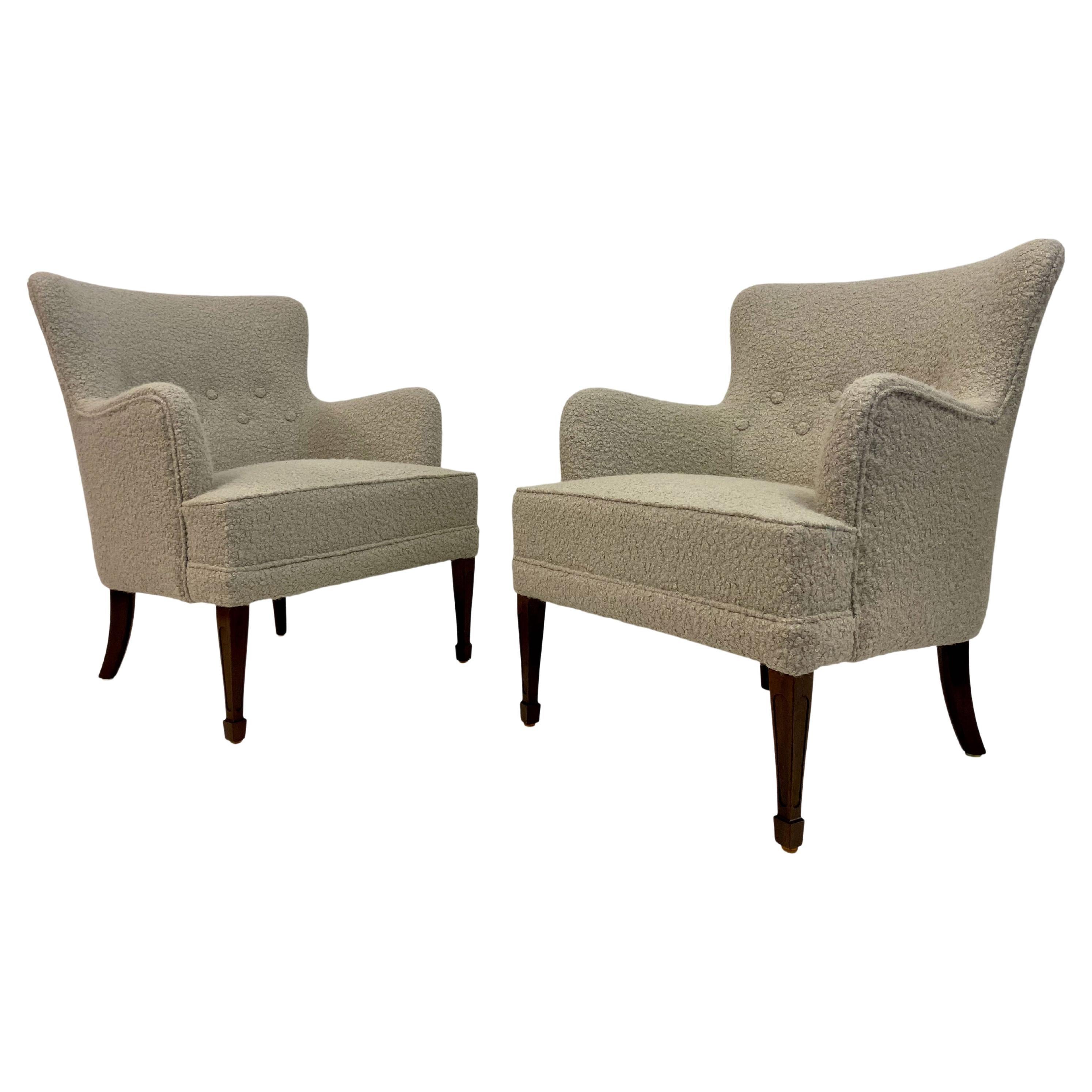 Pair of 1950s Danish Armchairs by Frits Henningsen