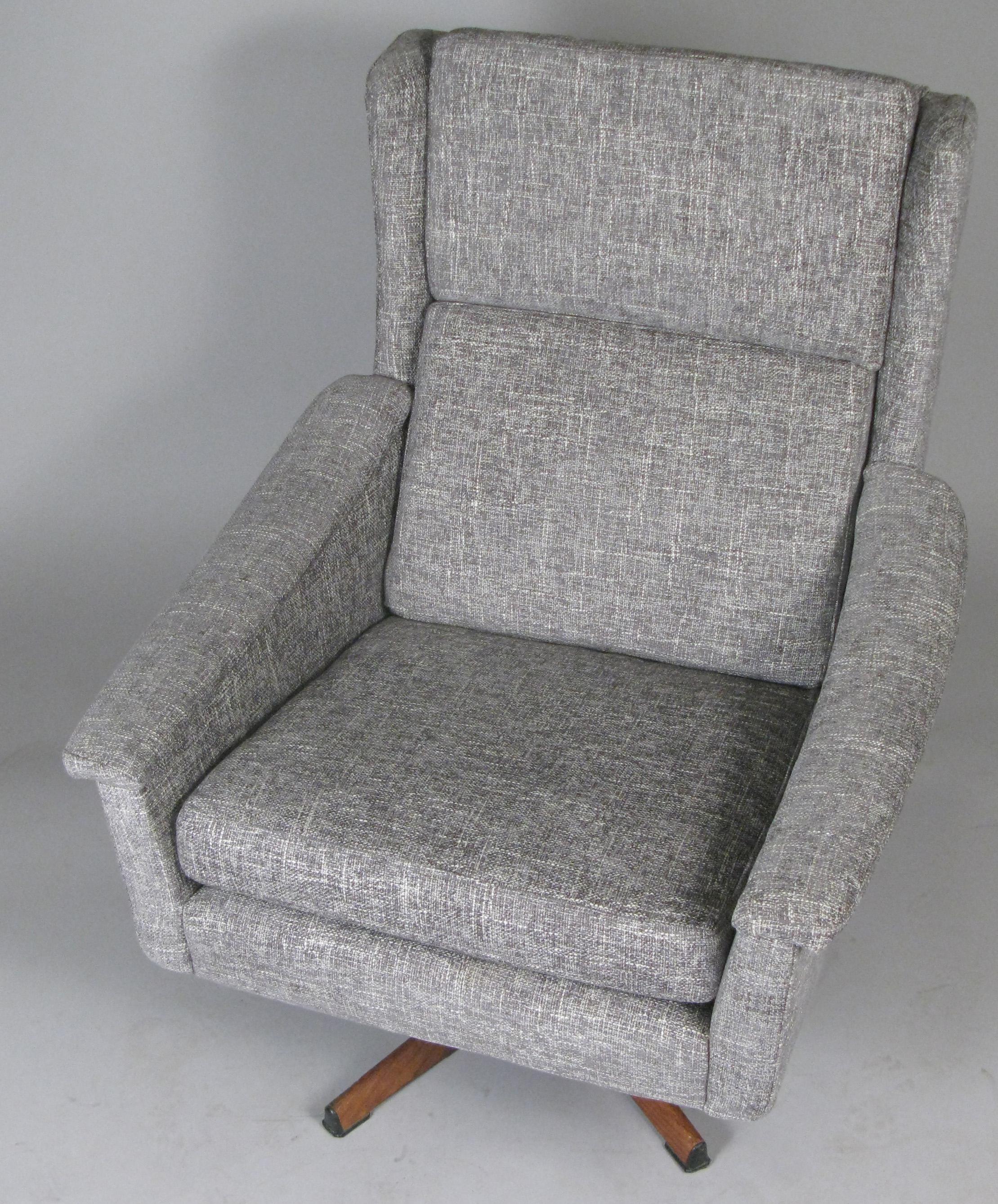 high back swivel accent chair