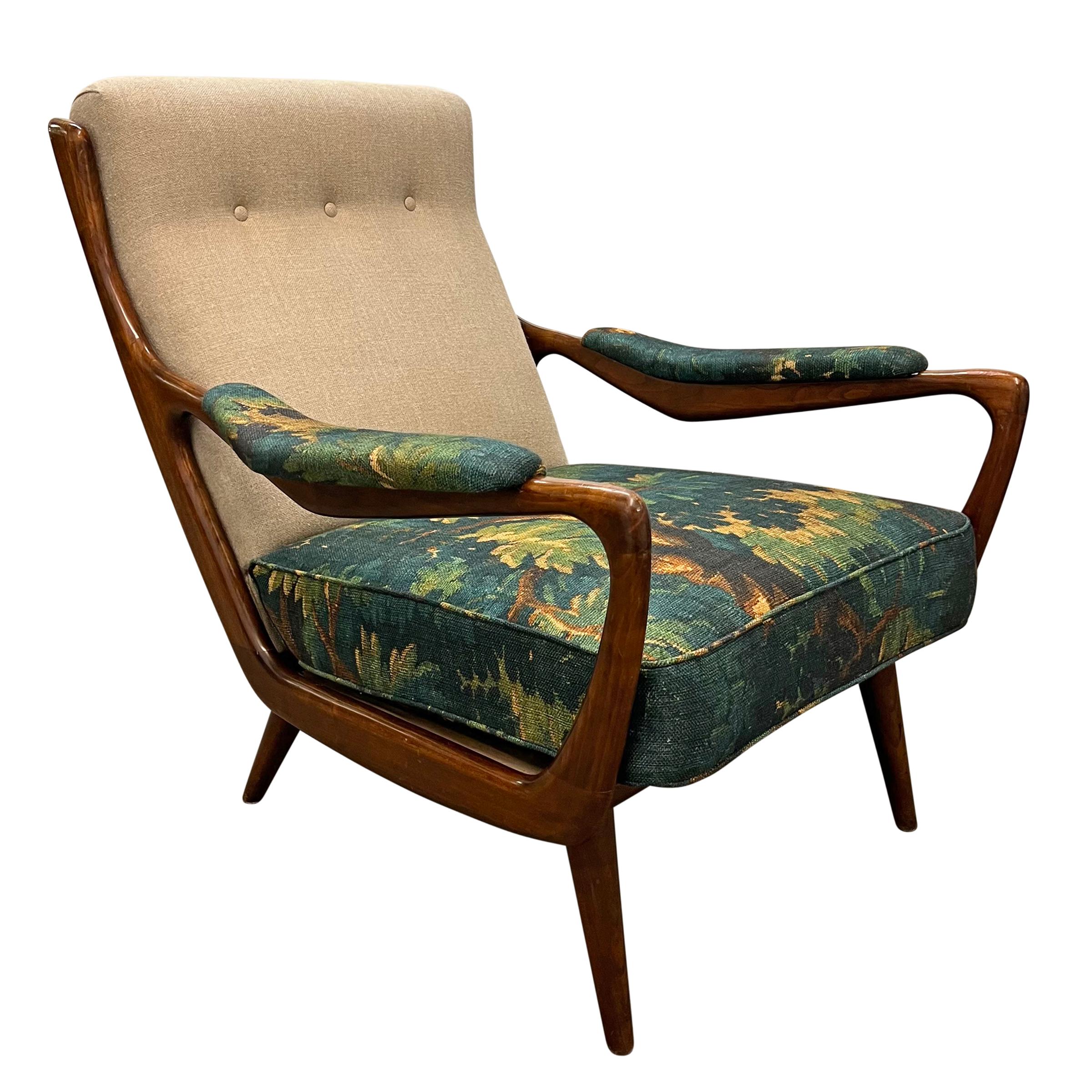 Mid-20th Century Pair of 1950s Danish Modern Lounge Chairs For Sale