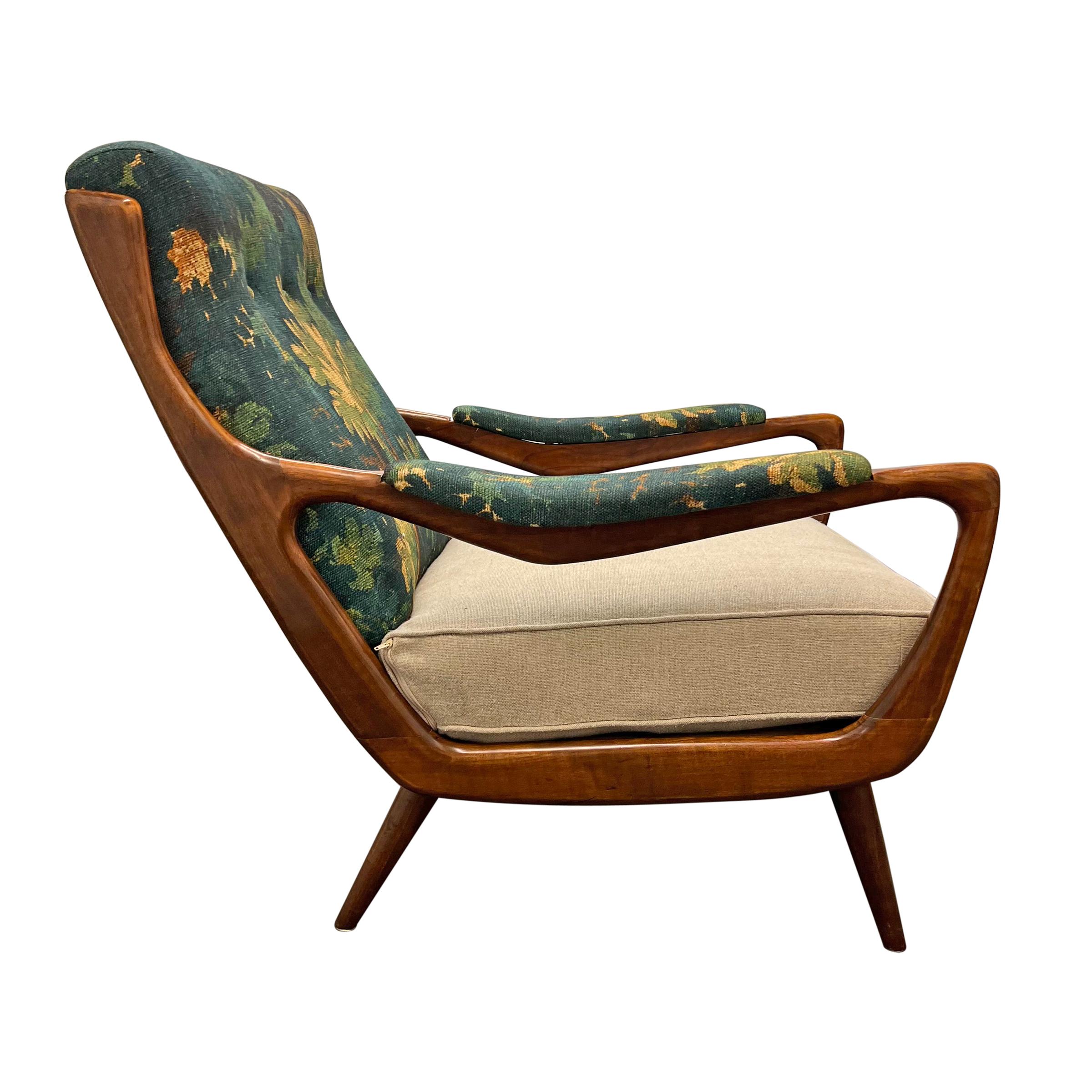 Pair of 1950s Danish Modern Lounge Chairs For Sale 1