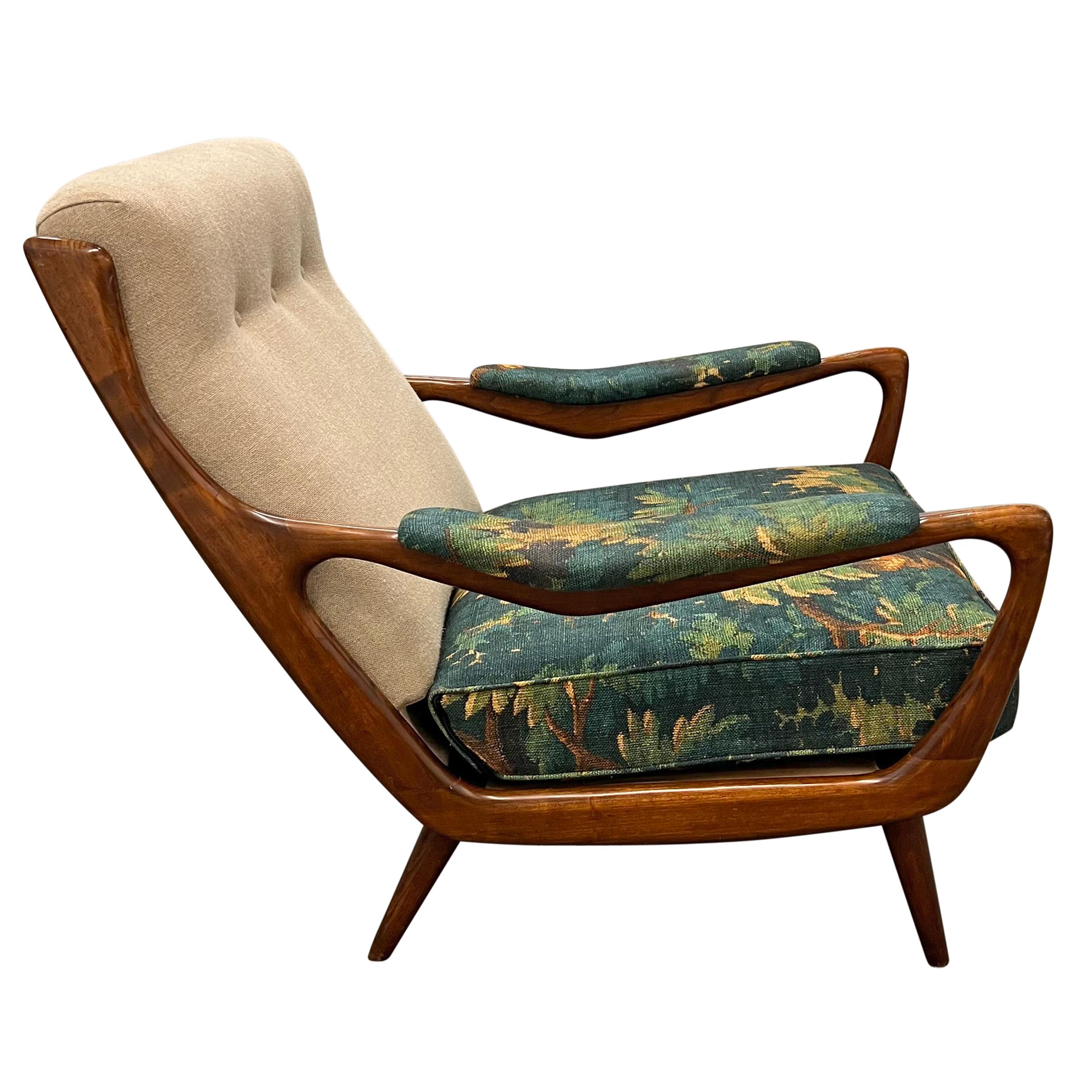 Pair of 1950s Danish Modern Lounge Chairs For Sale 1