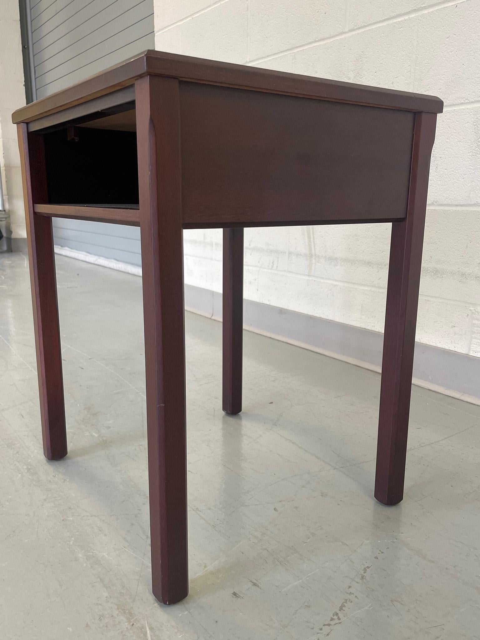 Pair of 1950s Danish Modern Mahogany Nightstands by Lysberg Hansen and Therp In Good Condition For Sale In New York, NY
