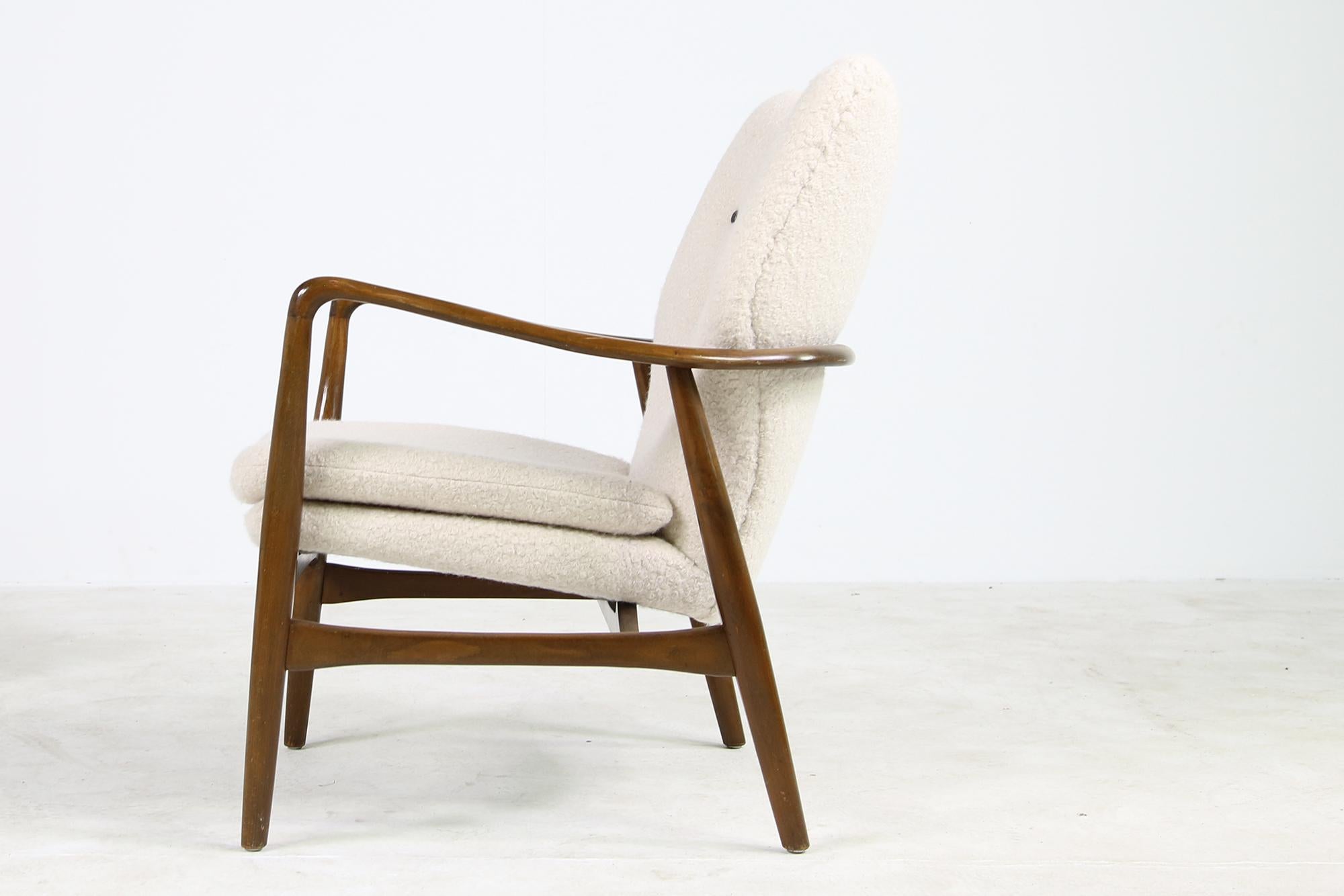 Pair of 1950s Danish Organic Lounge Chairs Ib Madsen & Acton Schubell, Denmark In Good Condition In Hamminkeln, DE