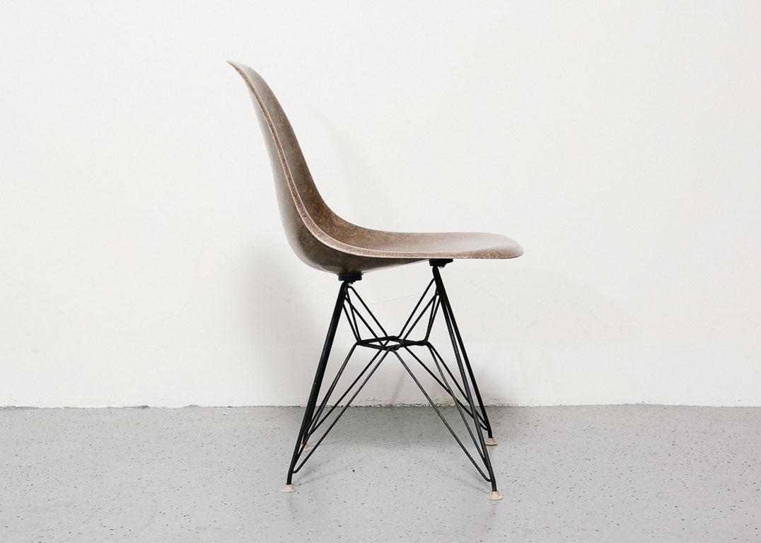 Steel Pair of 1950s Eames DSR Side Chairs