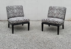 Paire de chaises à pantoufles Edward Wormley pour Drexel "Precedent Collection" des années 50
