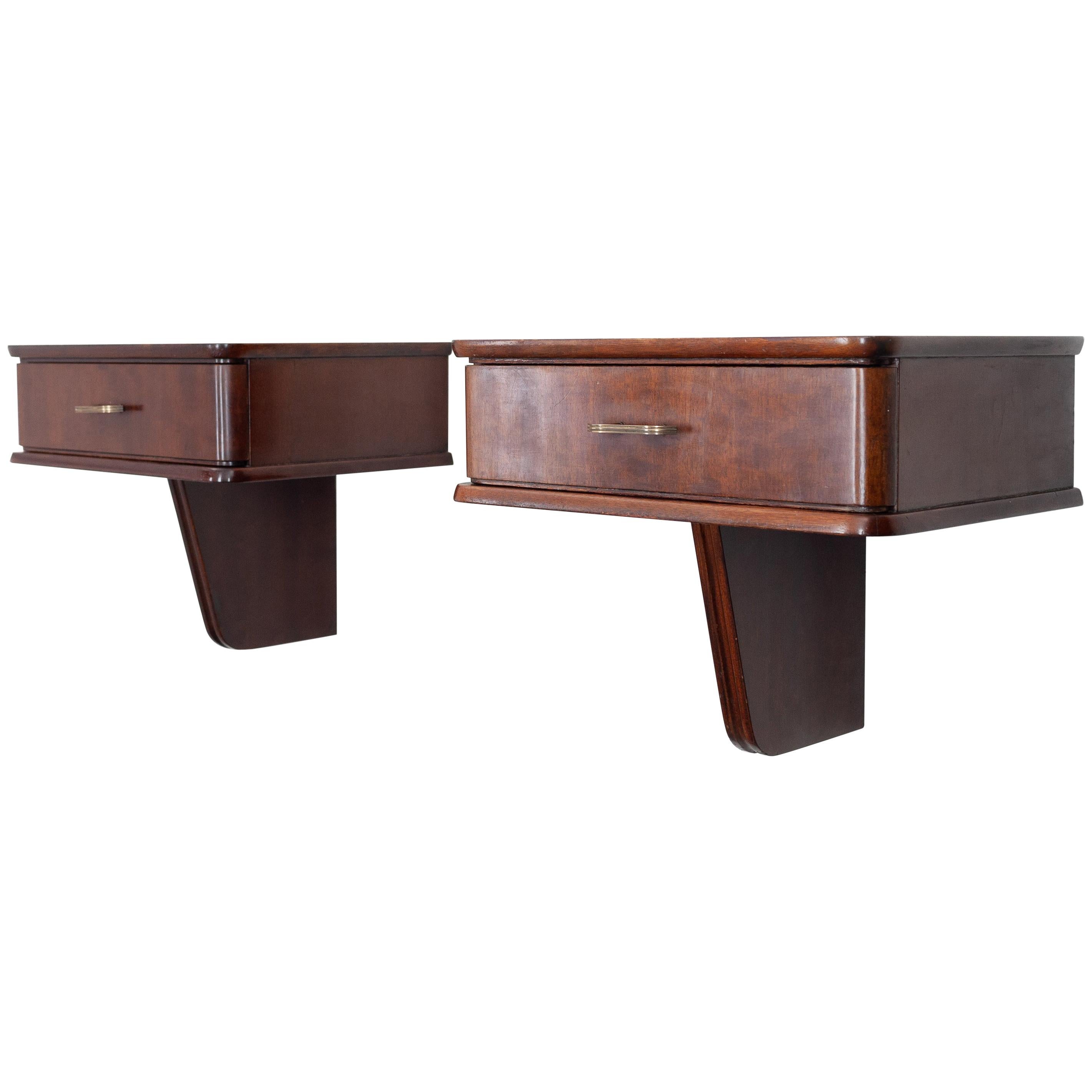 Pair of 1950s Floating Nightstands by A.Patijn