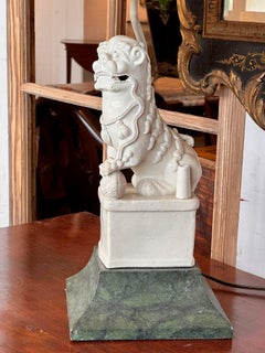 Pair of 1950s Foo Dog Lamps