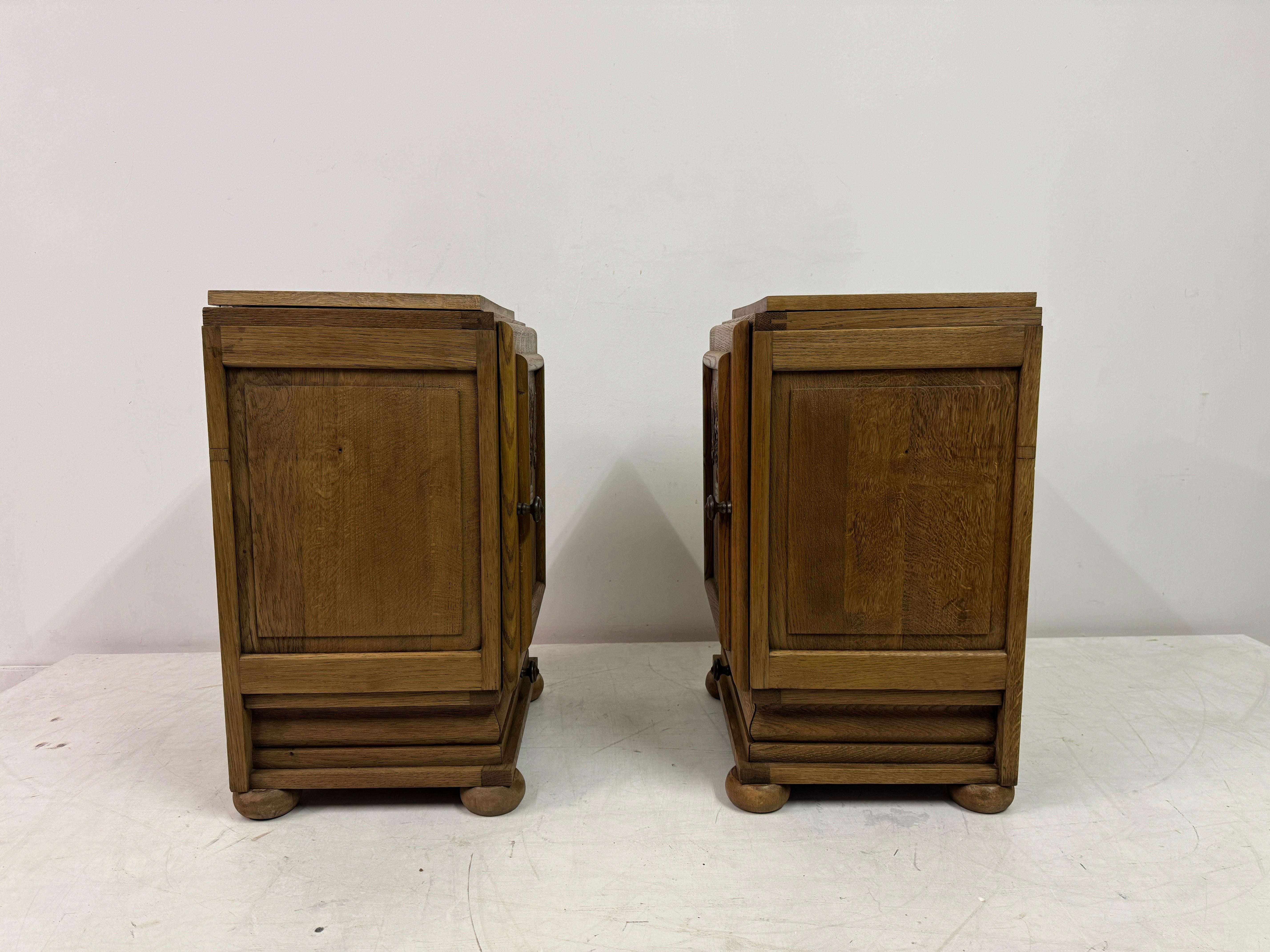 Pair Of 1950s French Bedside Cabinets For Sale 10
