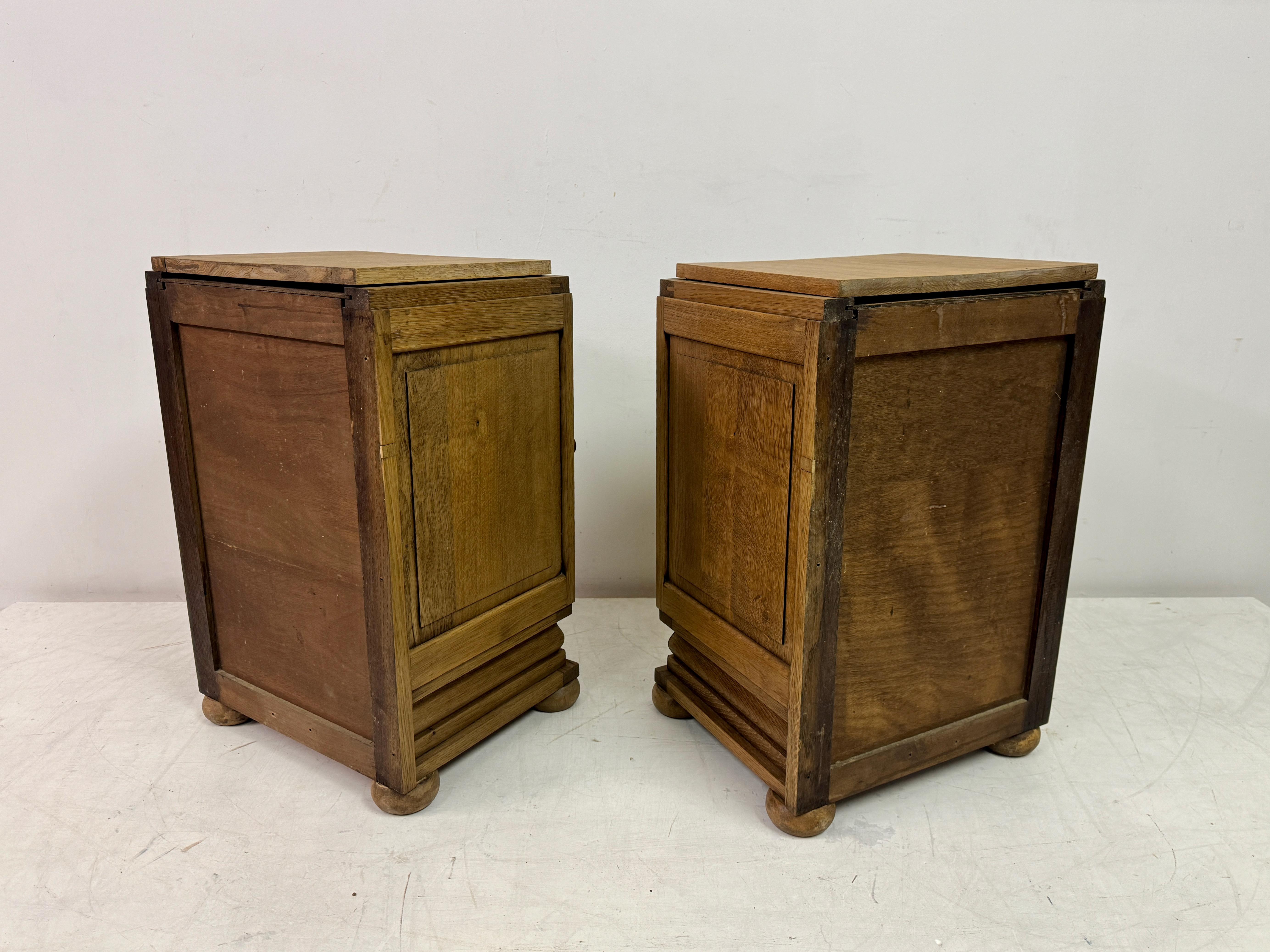 Pair Of 1950s French Bedside Cabinets For Sale 11