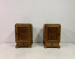 Pair Of 1950s French Bedside Cabinets