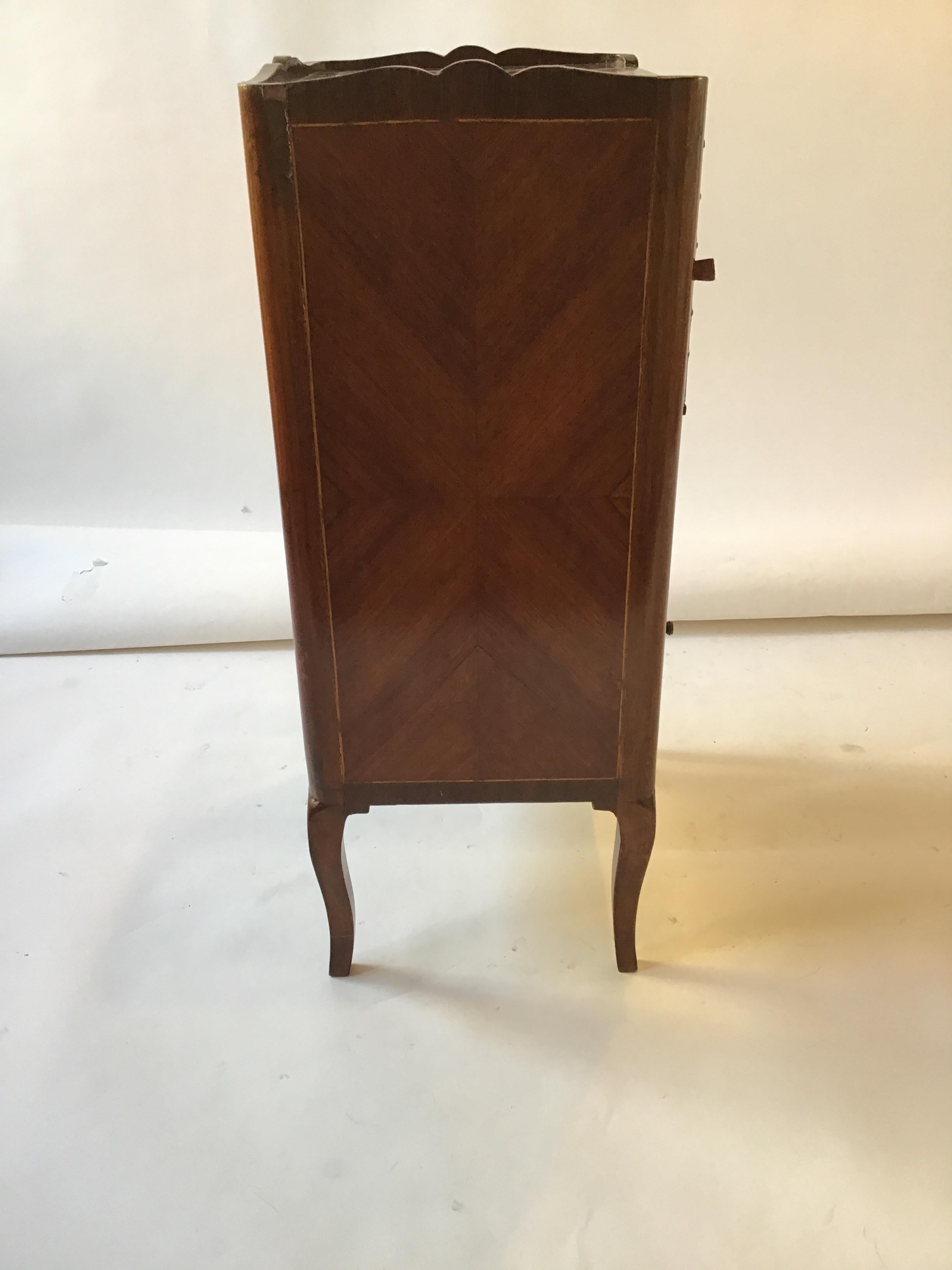 Wood Pair of 1950s French Faux Book End Tables