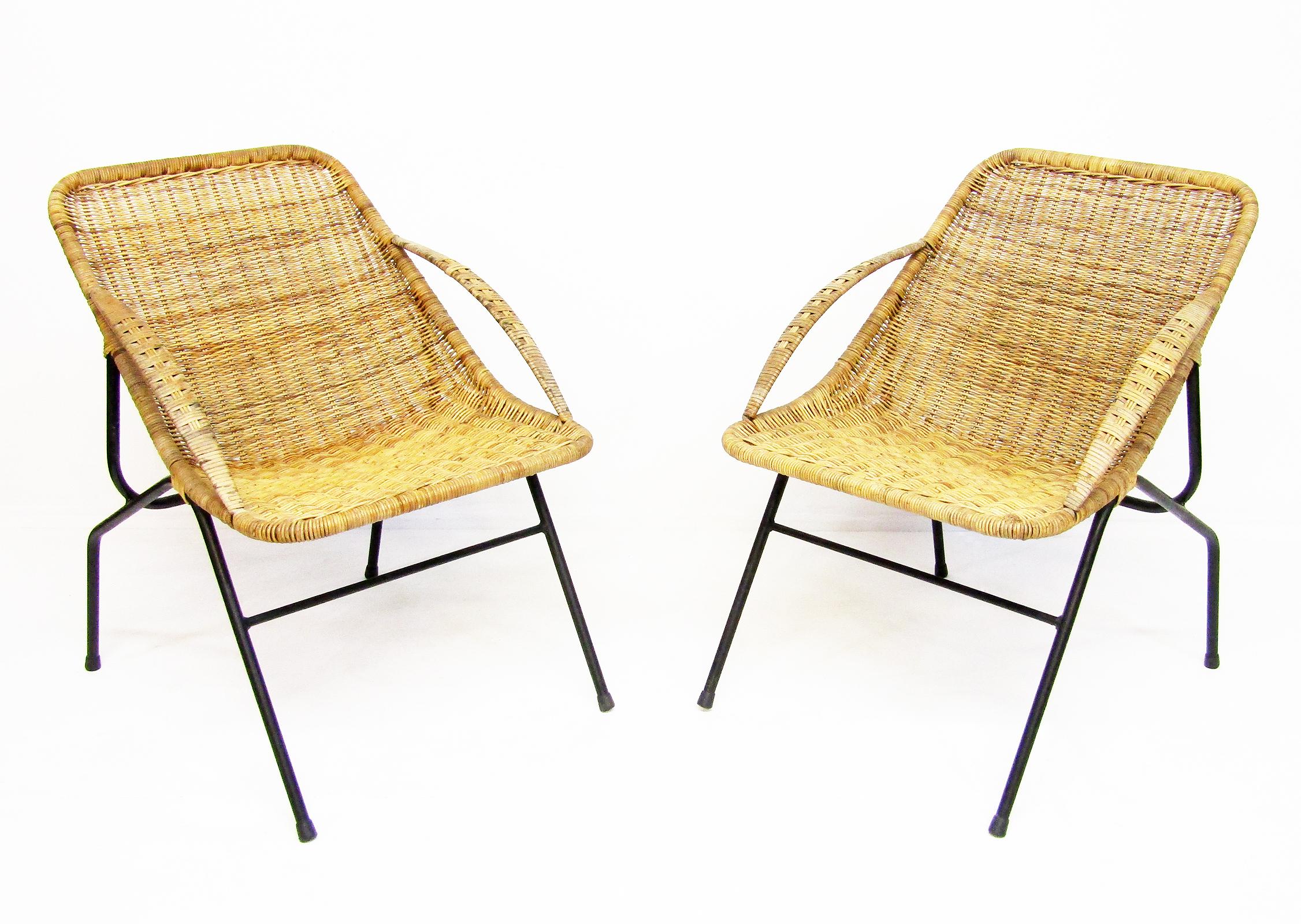Mid-Century Modern Pair of 1950s French 