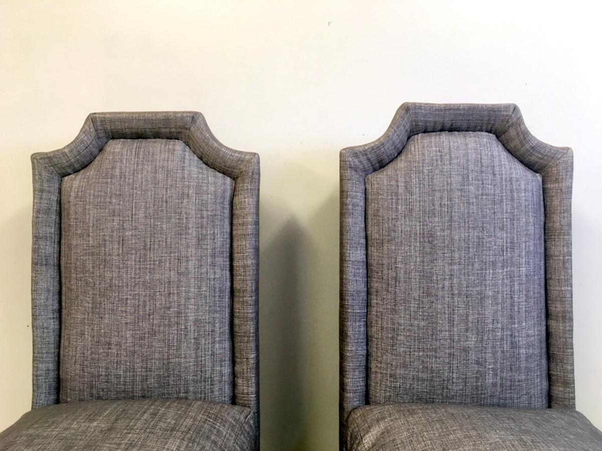 20th Century Pair of 1950s French hall chairs in the style of Jean Pascaud
