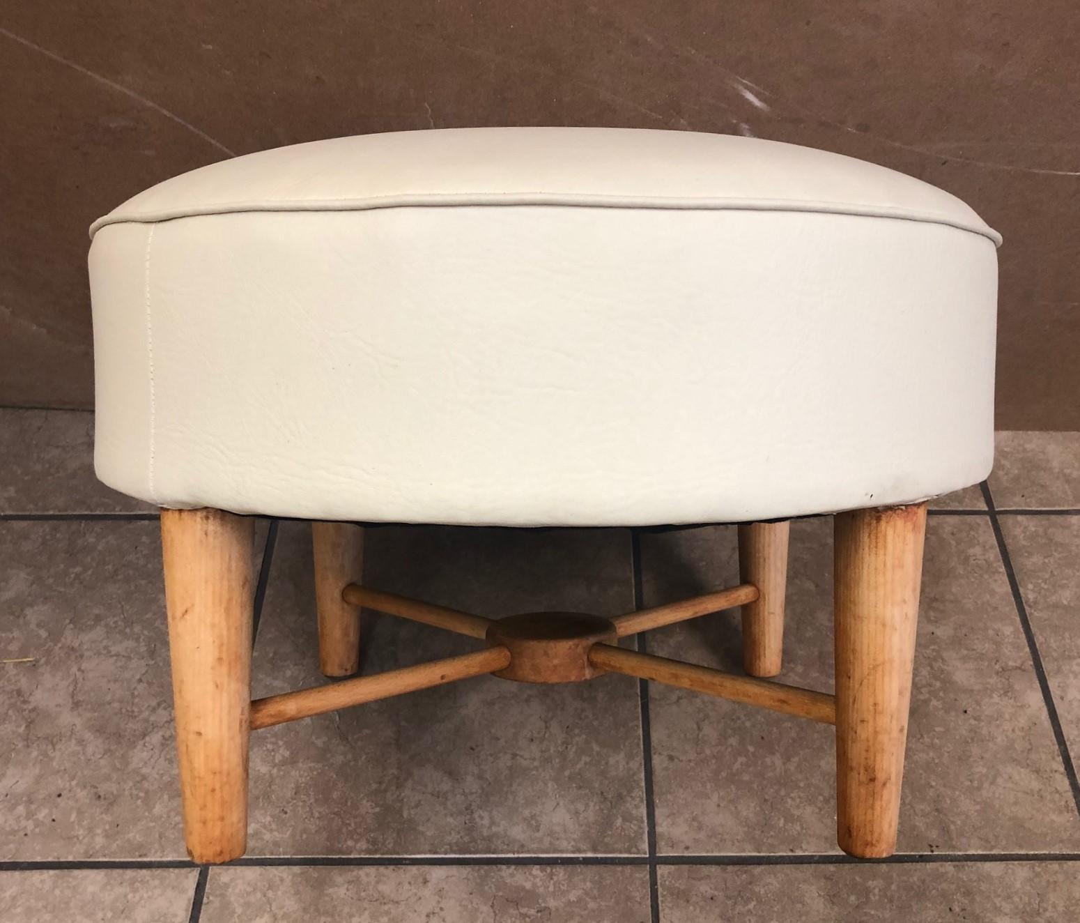 Directoire Pair of 1950s, French Ottomans