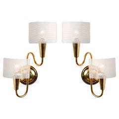 Pair of 1950s French Sculptural Sconces in the Style of Mathieu Matégot