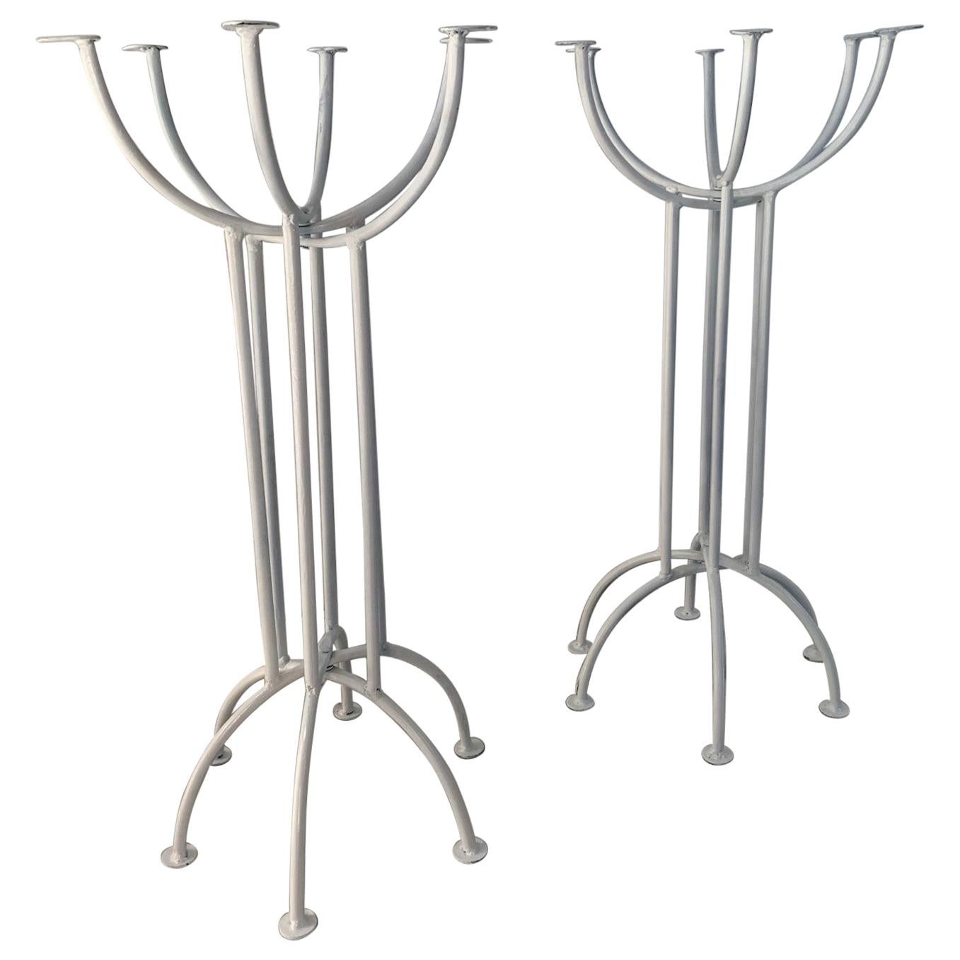 Pair of 1950s French Wrought Iron Planters