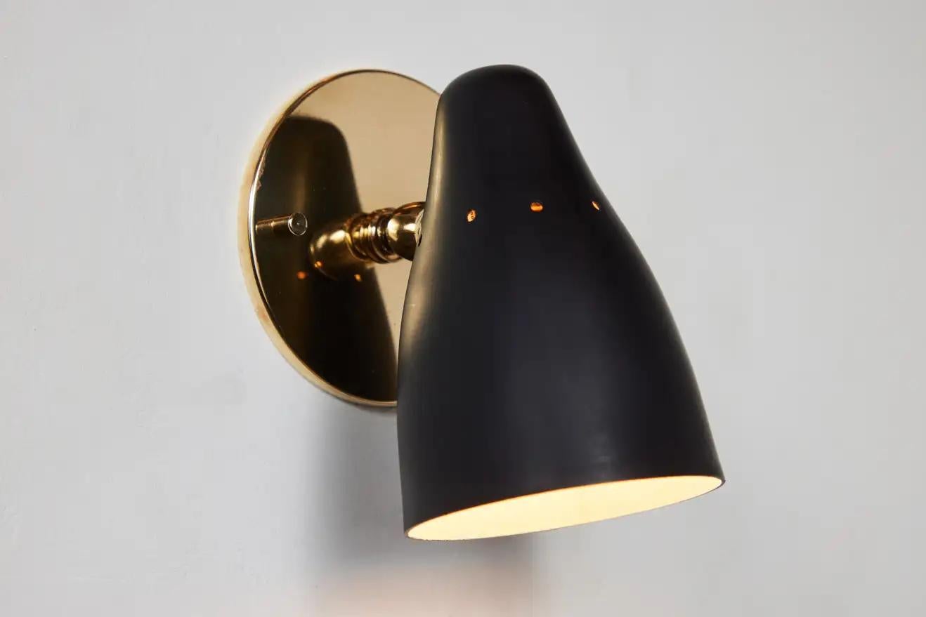 Italian Pair of 1950s Gino Sarfatti Articulating Sconces for Arteluce