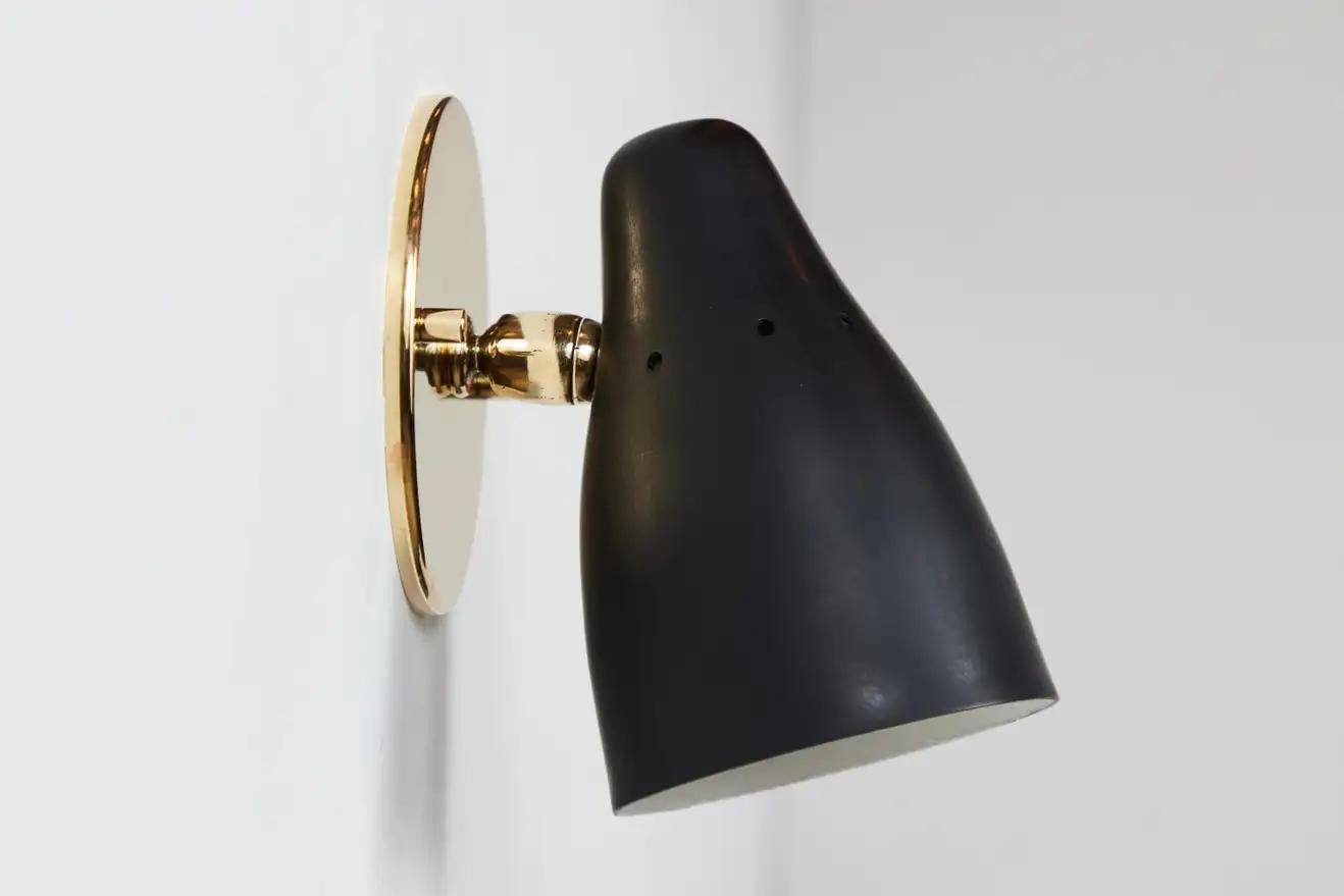 Metal Pair of 1950s Gino Sarfatti Articulating Sconces for Arteluce