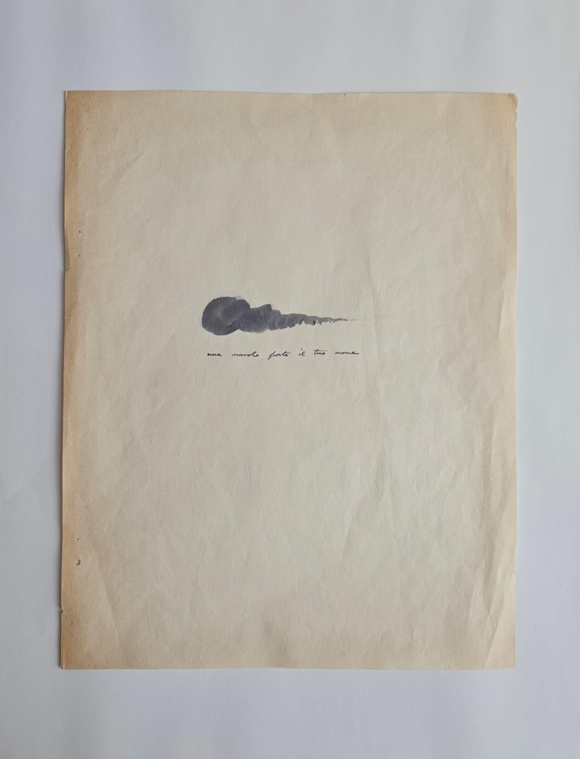 Pair of 1950s Gio Ponti Cloud Sketches (Italienisch) im Angebot