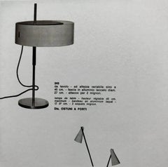 Pair of 1950s Giuseppe Ostuni 243 Table Lamps for O-Luce