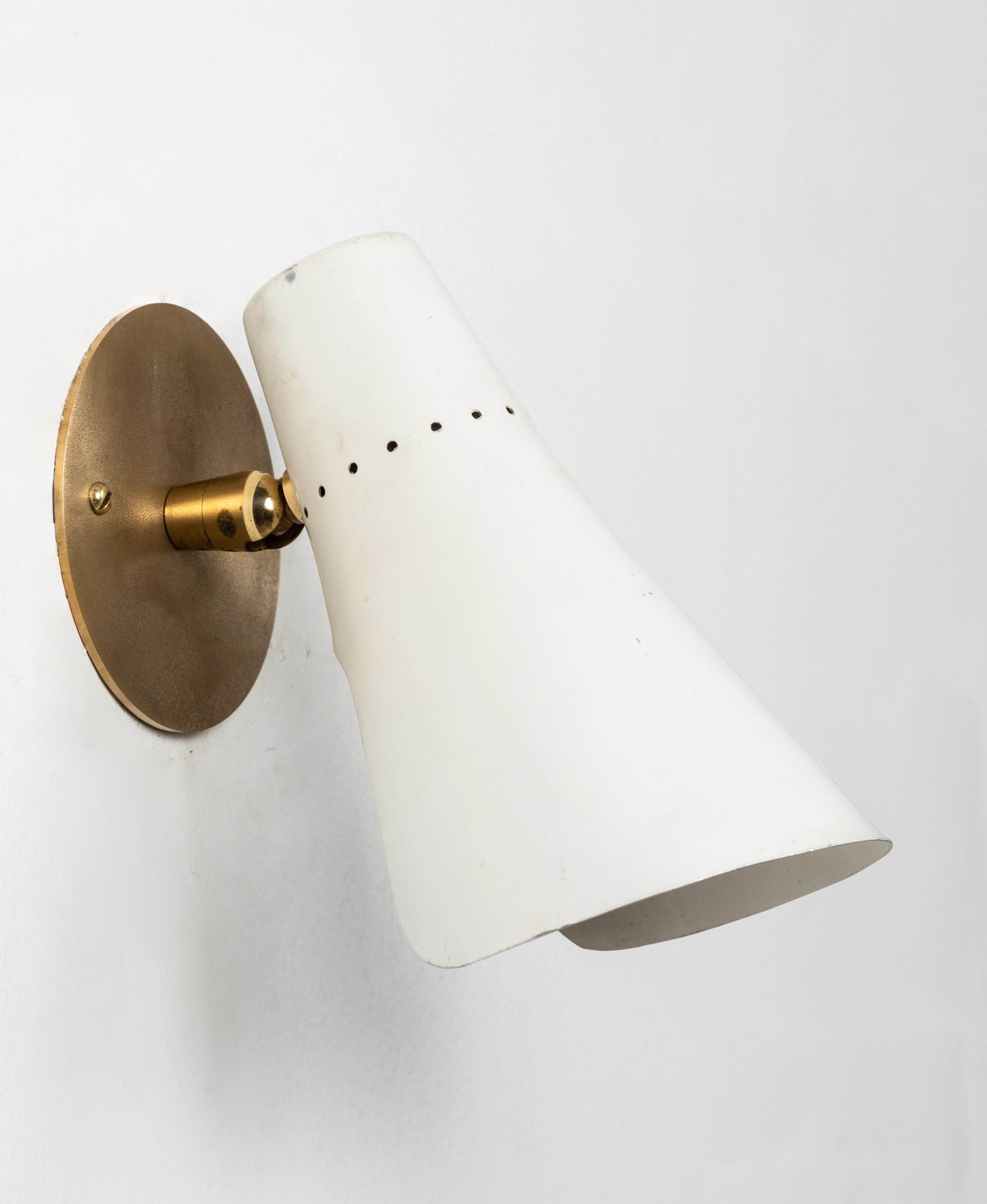 Pair of 1950s Giuseppe Ostuni Articulating Sconces for O-Luce 6